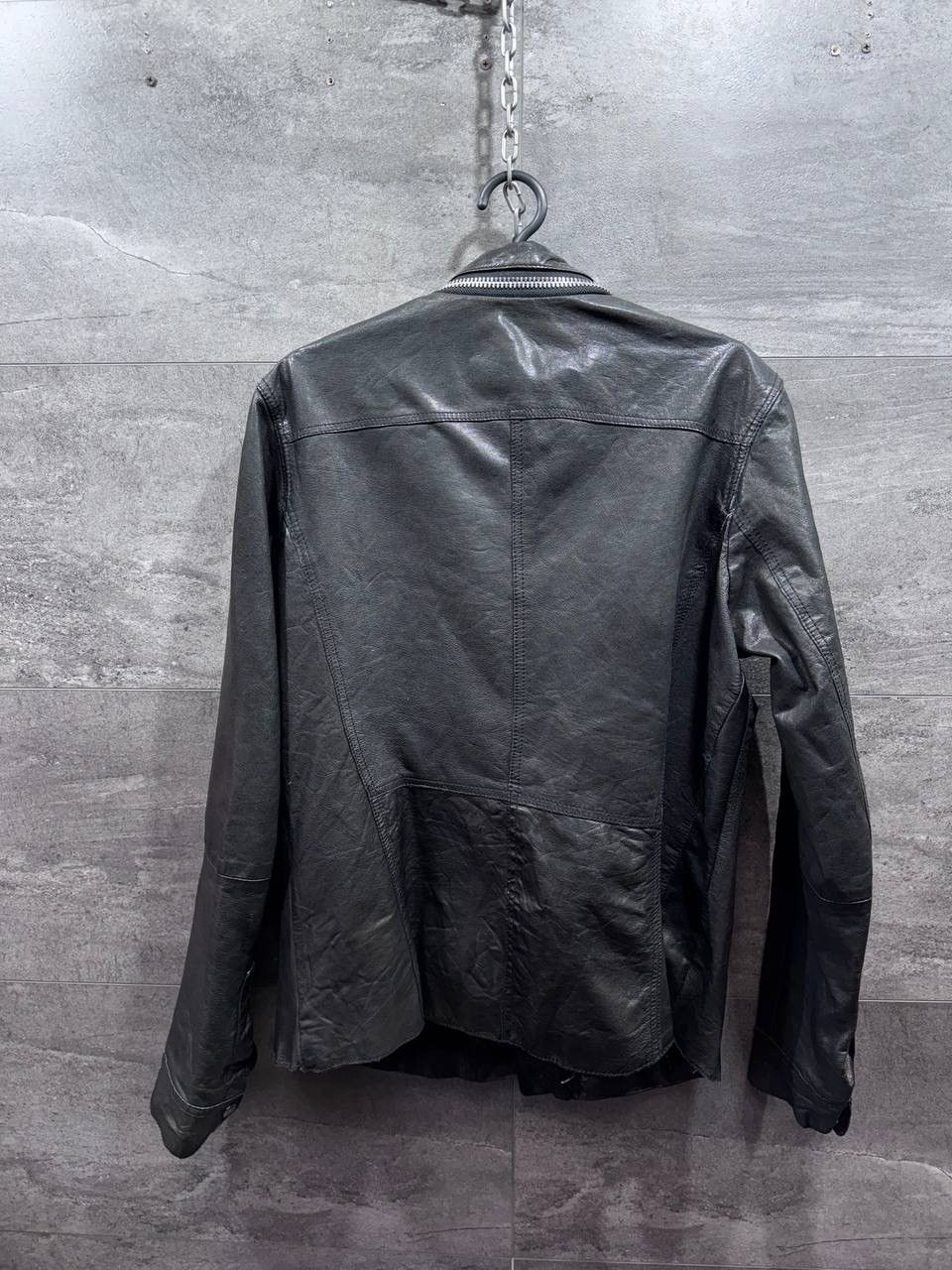 Allsaints Allsaints Postnoon Leather Button Up Shirt Jacket Size L Size US L / EU 52-54 / 3 - 3 Thumbnail