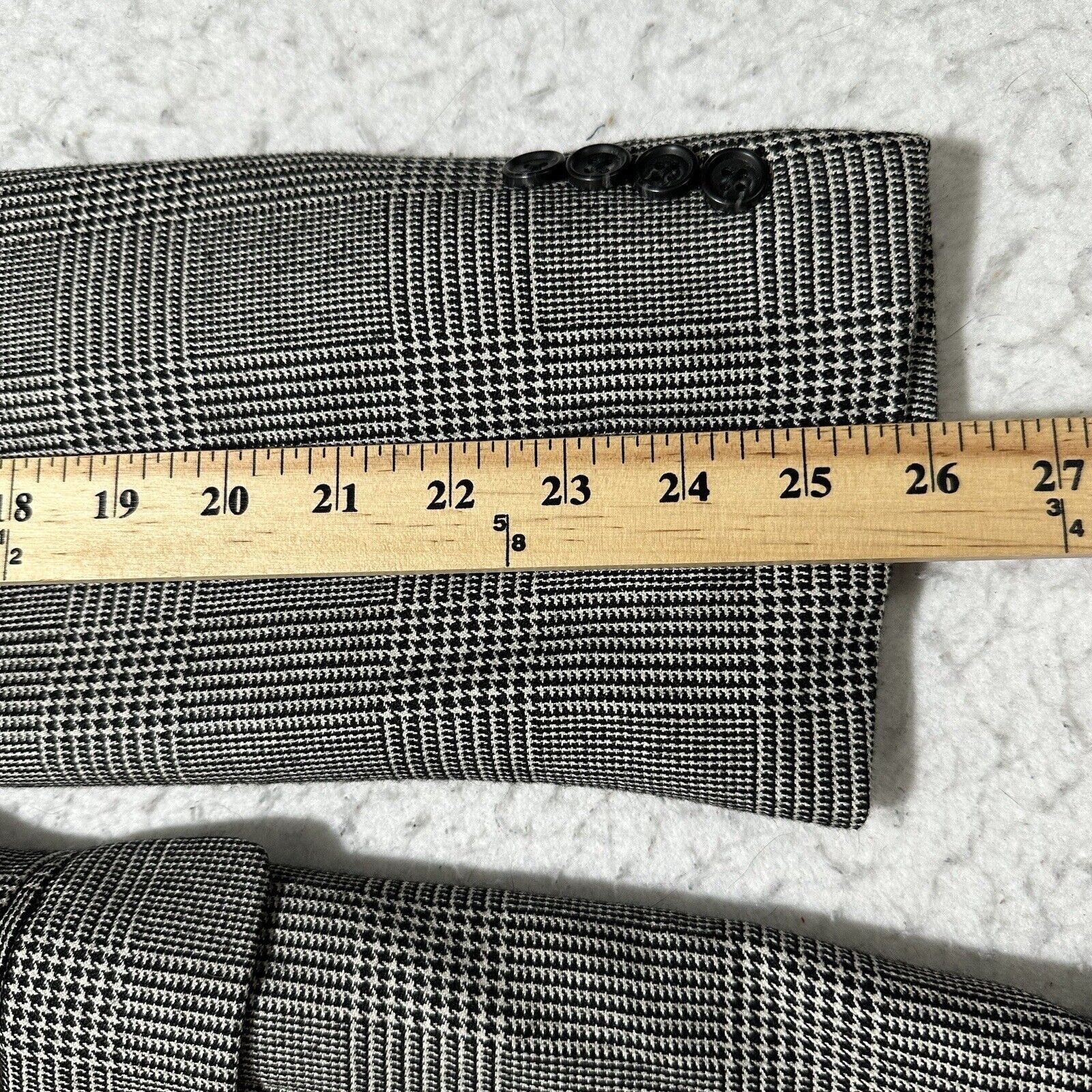 Jos. A. Bank Jos A Bank Men's 44L Silk Camel Hair Houndstooth Suit Jacket Size 44L - 14 Thumbnail