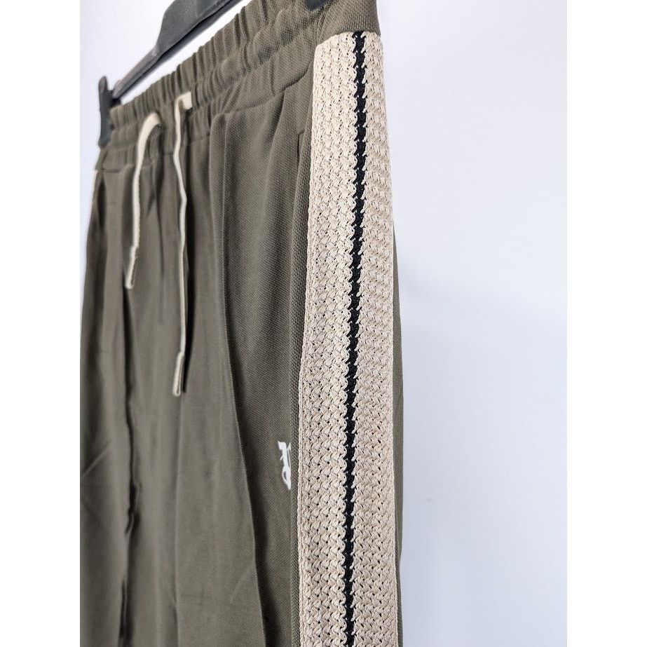 Palm Angels o1rshd1 Monogram Piquet Track Pant in Brown Off White Size US 34 / EU 50 - 9 Thumbnail