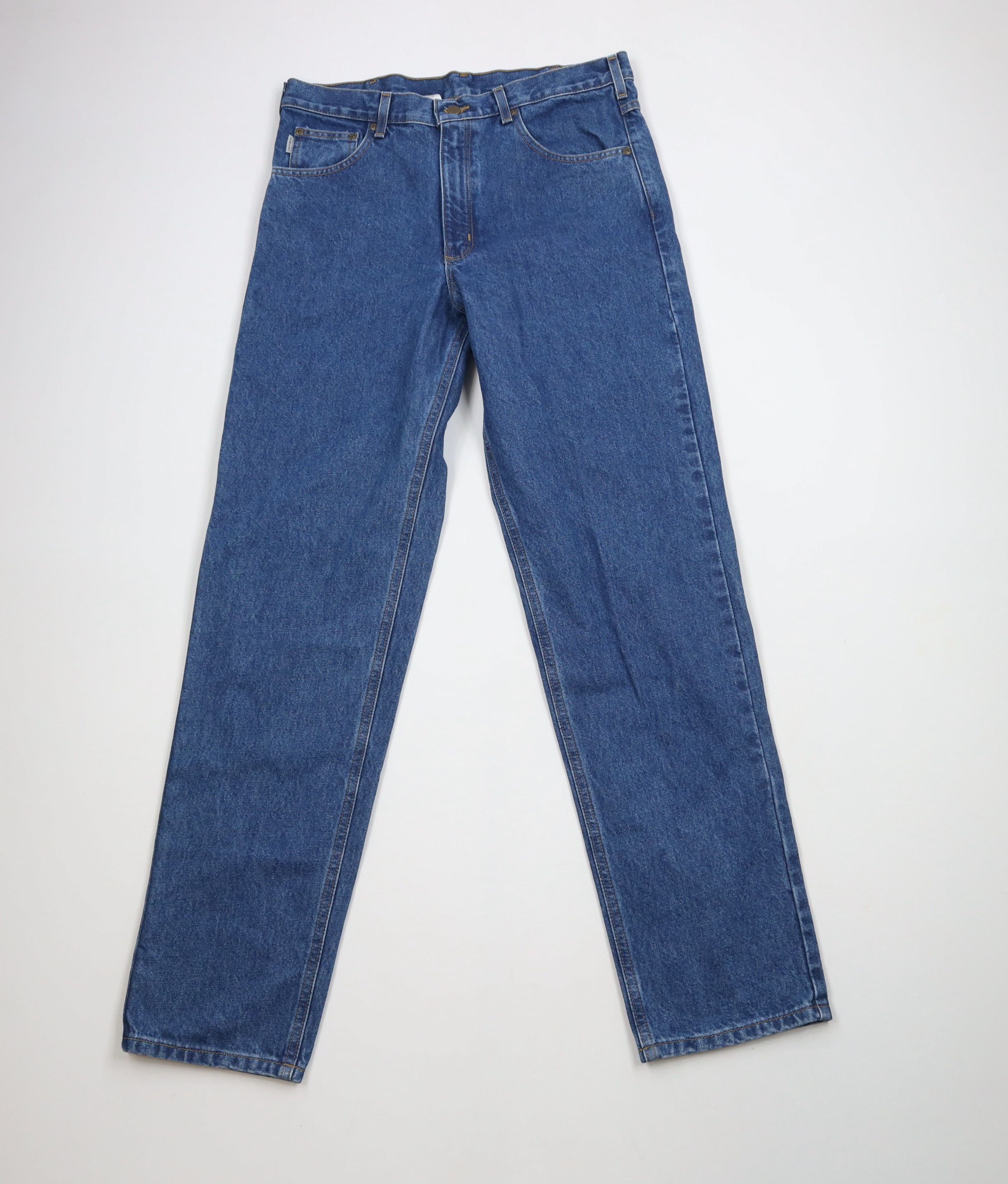 Carhartt × Vintage Vintage Y2K Carhartt Spell Out Relaxed Fit Wide Leg Jeans Size US 34 / EU 50 - 1 Thumbnail