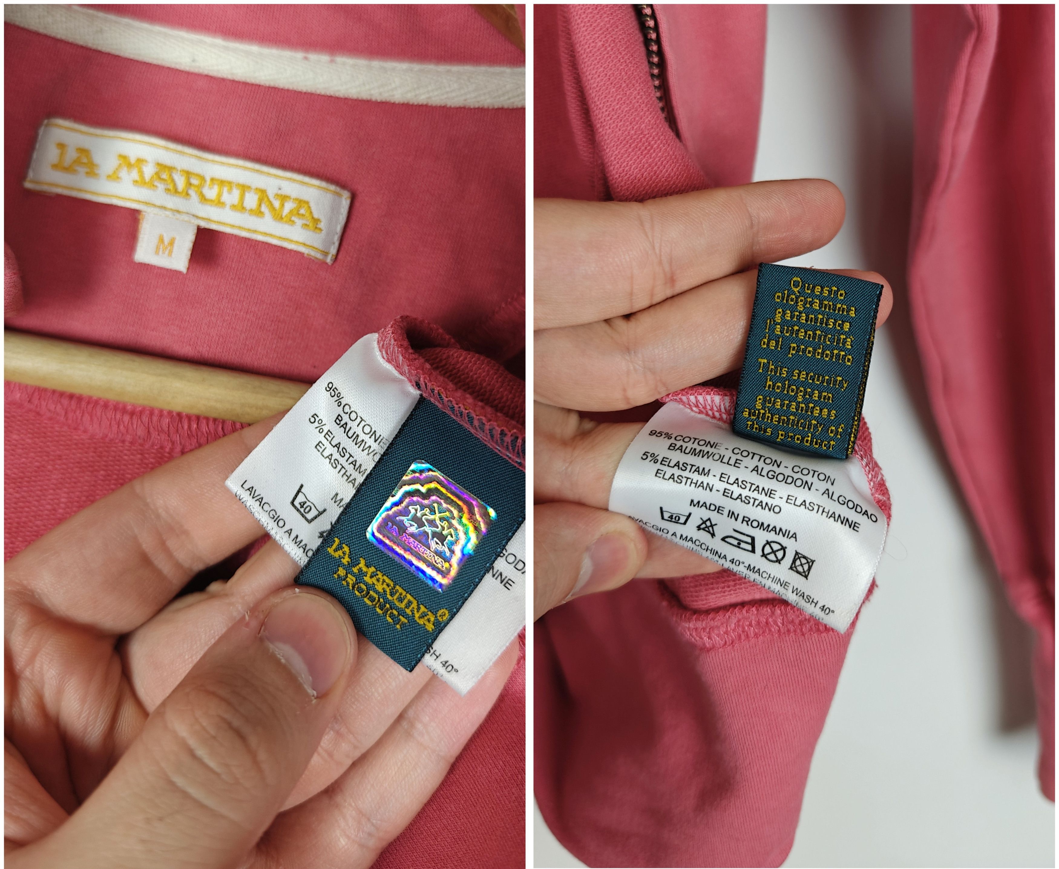 La Martina La Martina Track Top Jacket Zip Pink size M Size M / US 6-8 / IT 42-44 - 7 Thumbnail