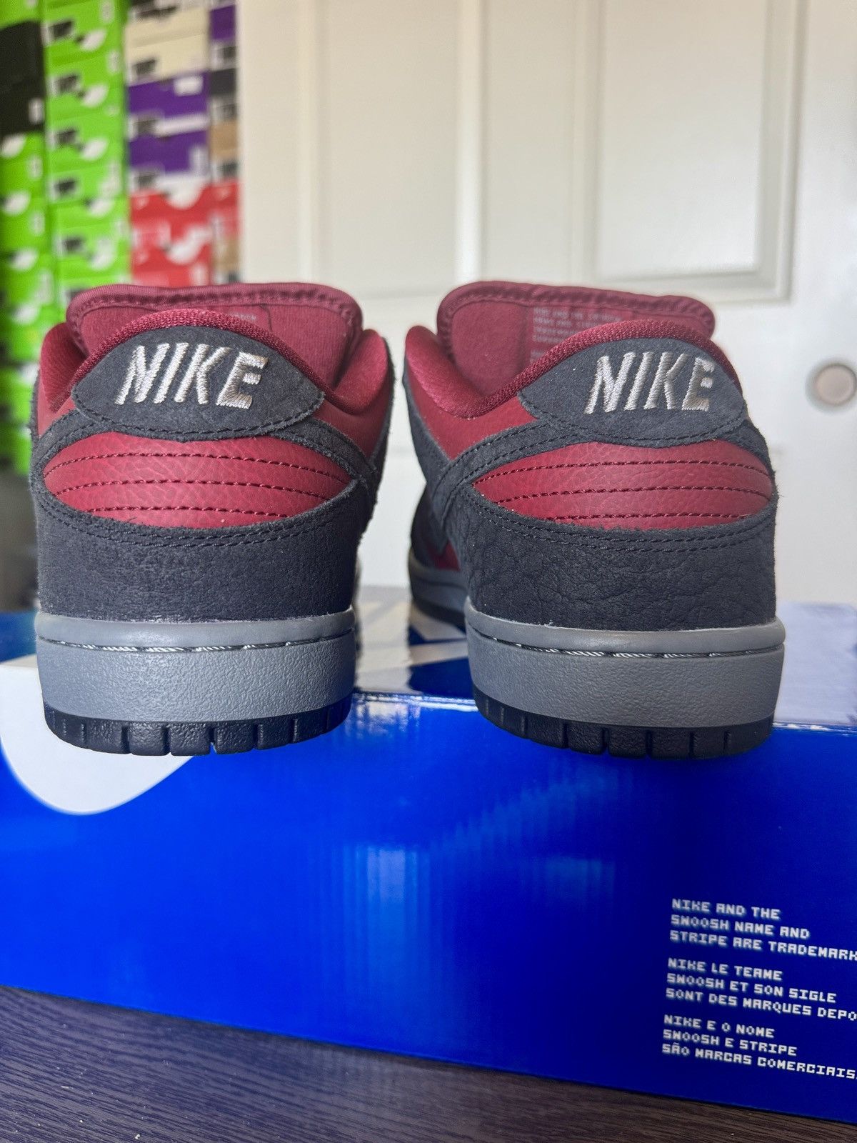Nike SB Nike Dunk Low Pro SB Red Wine “Black Team Red’ Sample Size US 9 / EU 42 - 7 Thumbnail