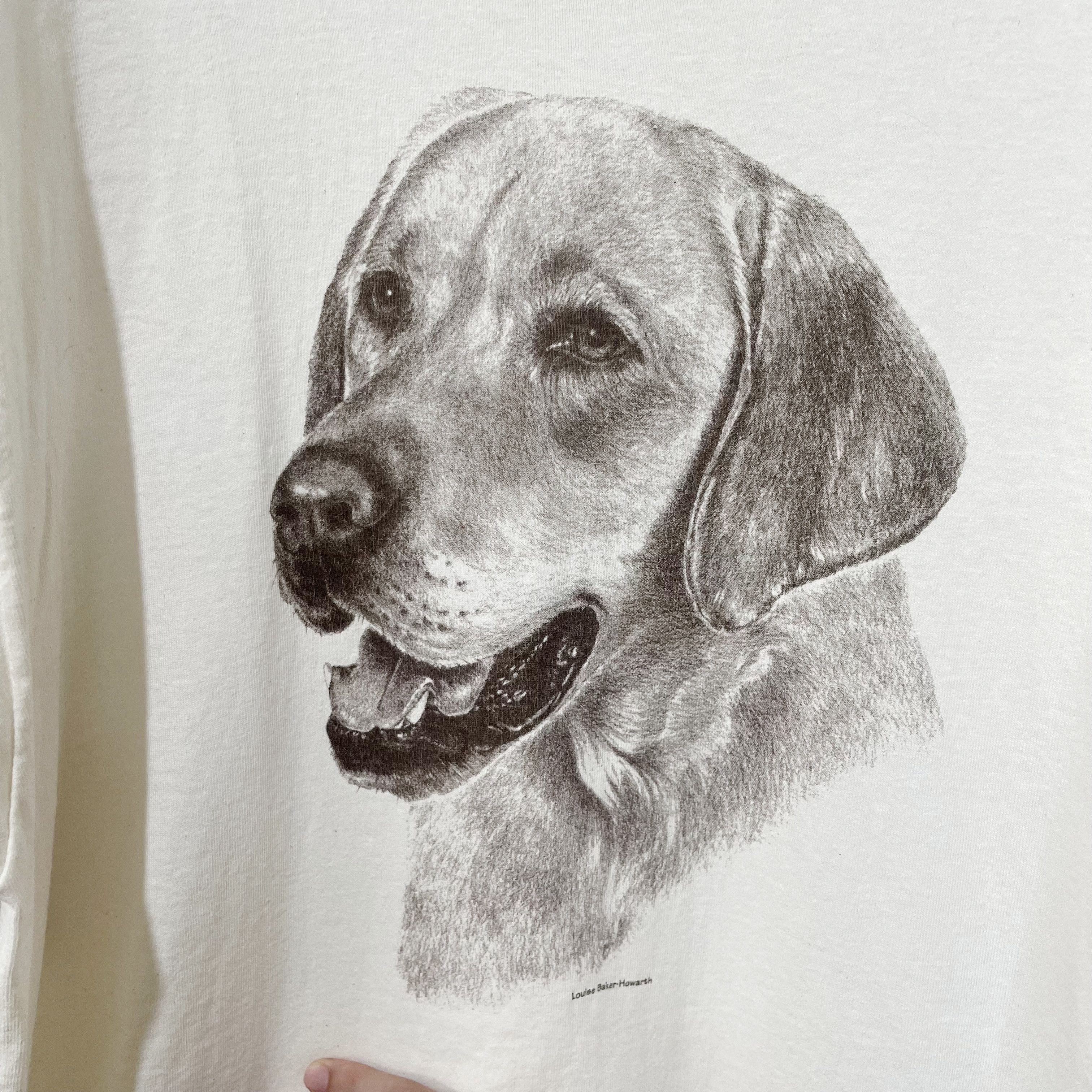 Vintage Vintage 90s Labrador Retriever T-Shirt Size US XL / EU 56 / 4 - 2 Thumbnail
