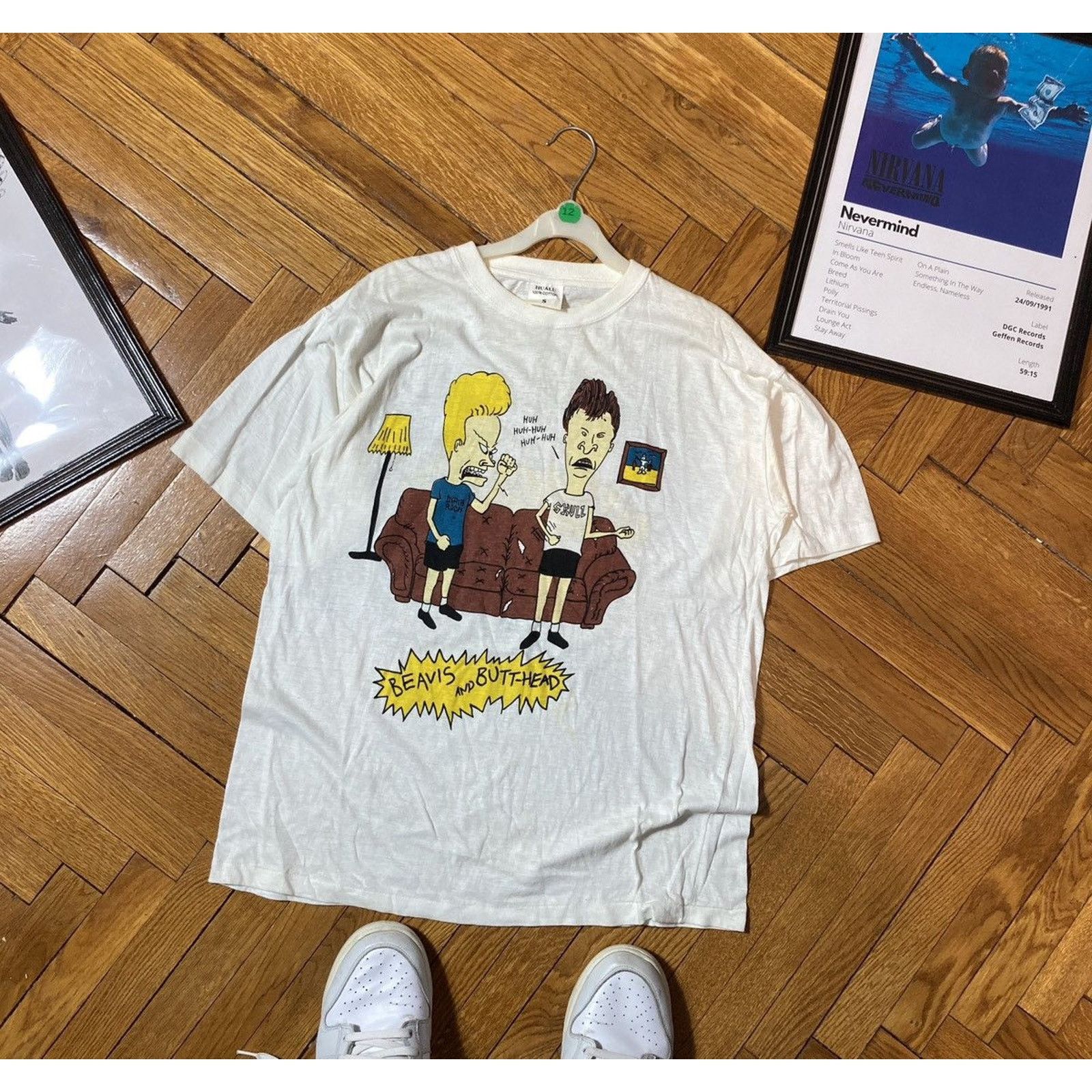 Mtv × Vintage Vintage 90s MTV Beavis and Butthead Huh Huh Huh tee Size US S / EU 44-46 / 1 - 1 Thumbnail