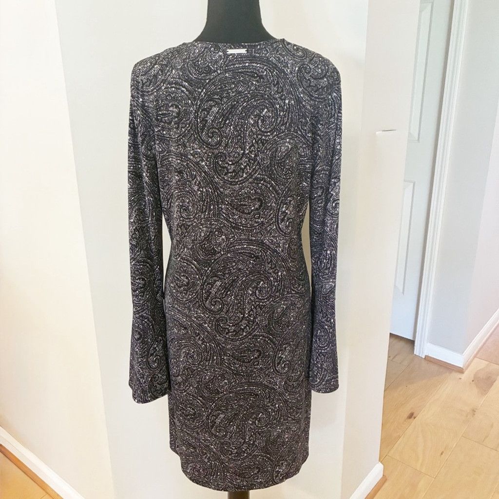 Michael Kors MICHAEL Michael Kors Black Long Bell sleeve dress Size Large Size L / US 10 / IT 46 - 7 Thumbnail