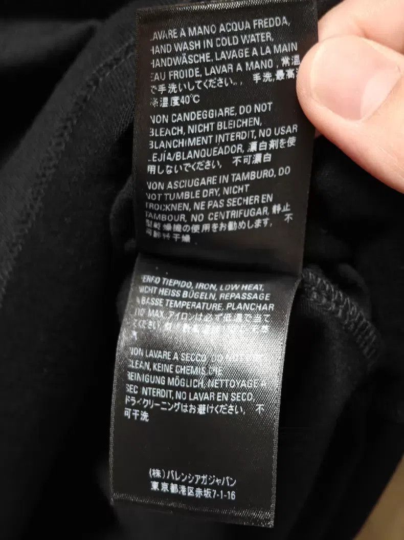 Balenciaga Balenciaga Black Crew Letter Short Sleeve T-Shirt Size US S / EU 44-46 / 1 - 5 Thumbnail