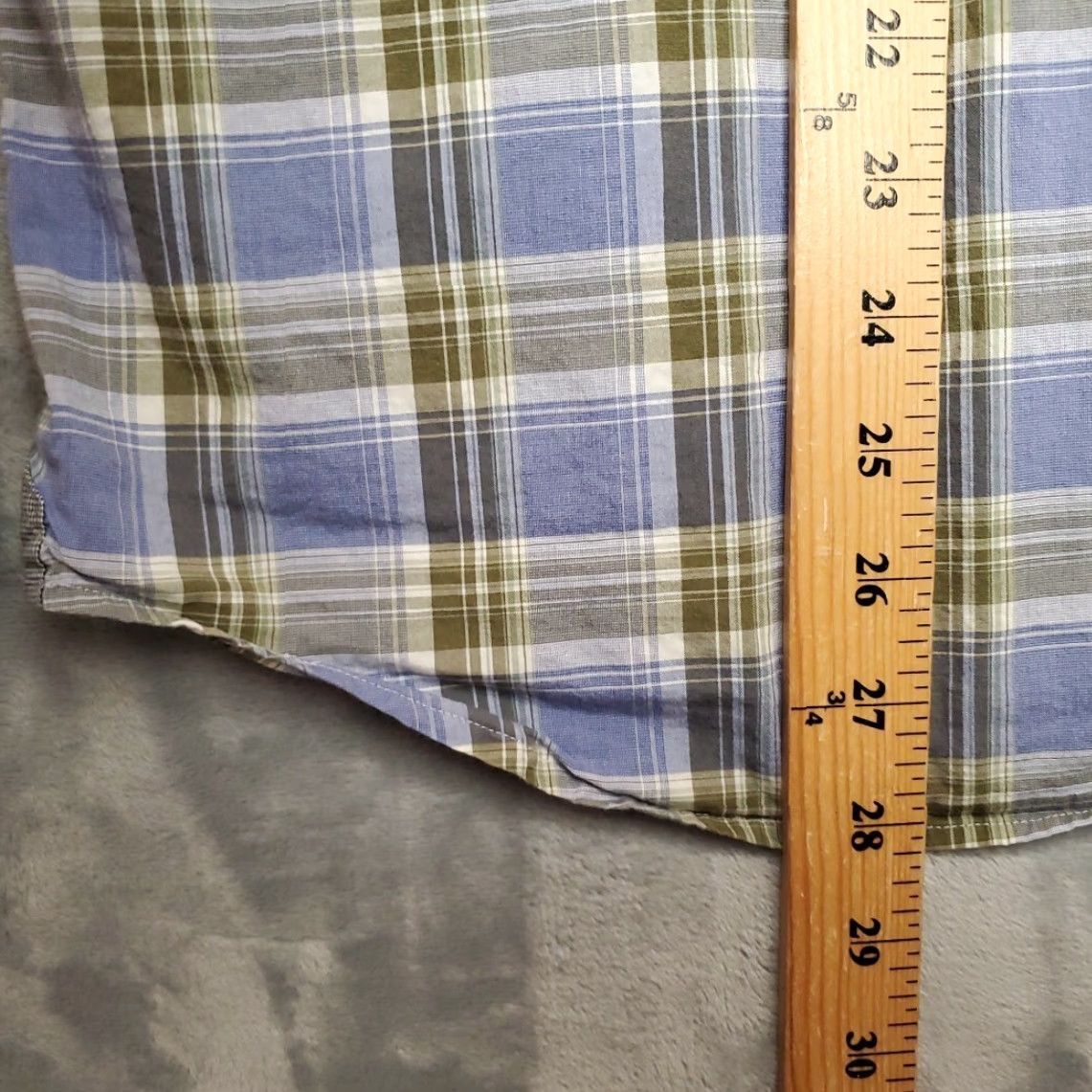 Banana Republic Banana Republic Shirt Mens 15.5 Multcolor Plaid Pearl Snap Classic Button Casual Shirt Mens M Multicolor Plaid Casual Button-Up Size US M / EU 48-50 / 2 - 7 Thumbnail