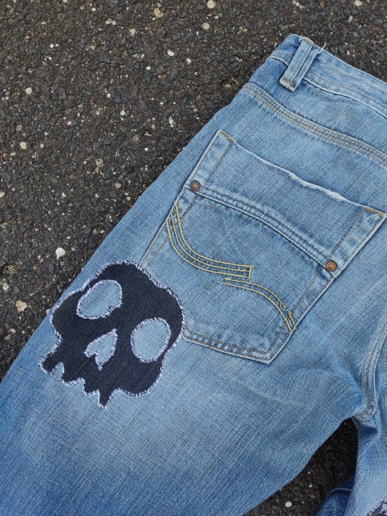 Vintage Vintage Number Nine Inspired Abstract Skull Patchwork Size US 34 / EU 50 - 10 Thumbnail