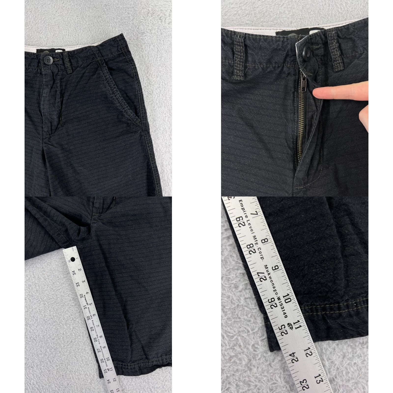 Ocean Pacific Ocean Pacific Black Striped Shorts Men 30 Cotton Casual Beach 100% Cotton Ocean Pacific Mens Shorts Beach 30 Black Striped Chino Casual Mens Shorts Size US 30 / EU 46 - 8 Thumbnail