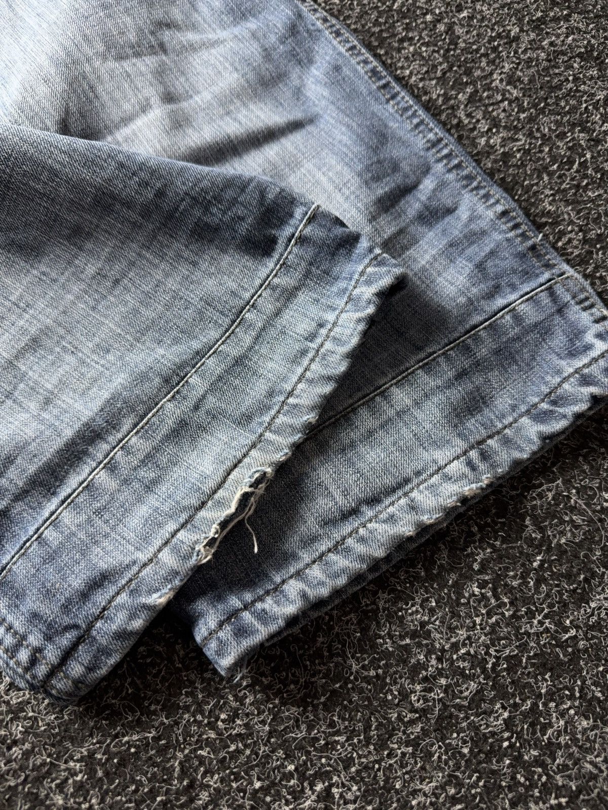 Vintage Y2K Retro Rap Cargo Denim Baggy Distressed Streetwear Size US 36 / EU 52 - 17 Thumbnail