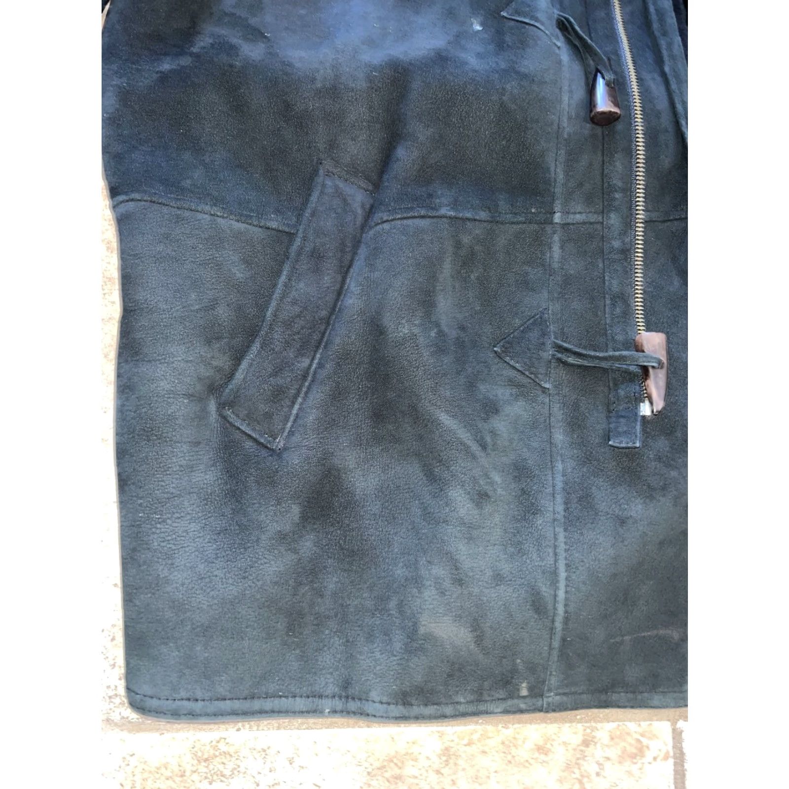 Vintage Jean Guise Tanatar Women's Coat Parka 46 Black Shearling Lambskin Faux Fur Lined Winter Size 32" / US 10 / IT 46 - 4 Thumbnail