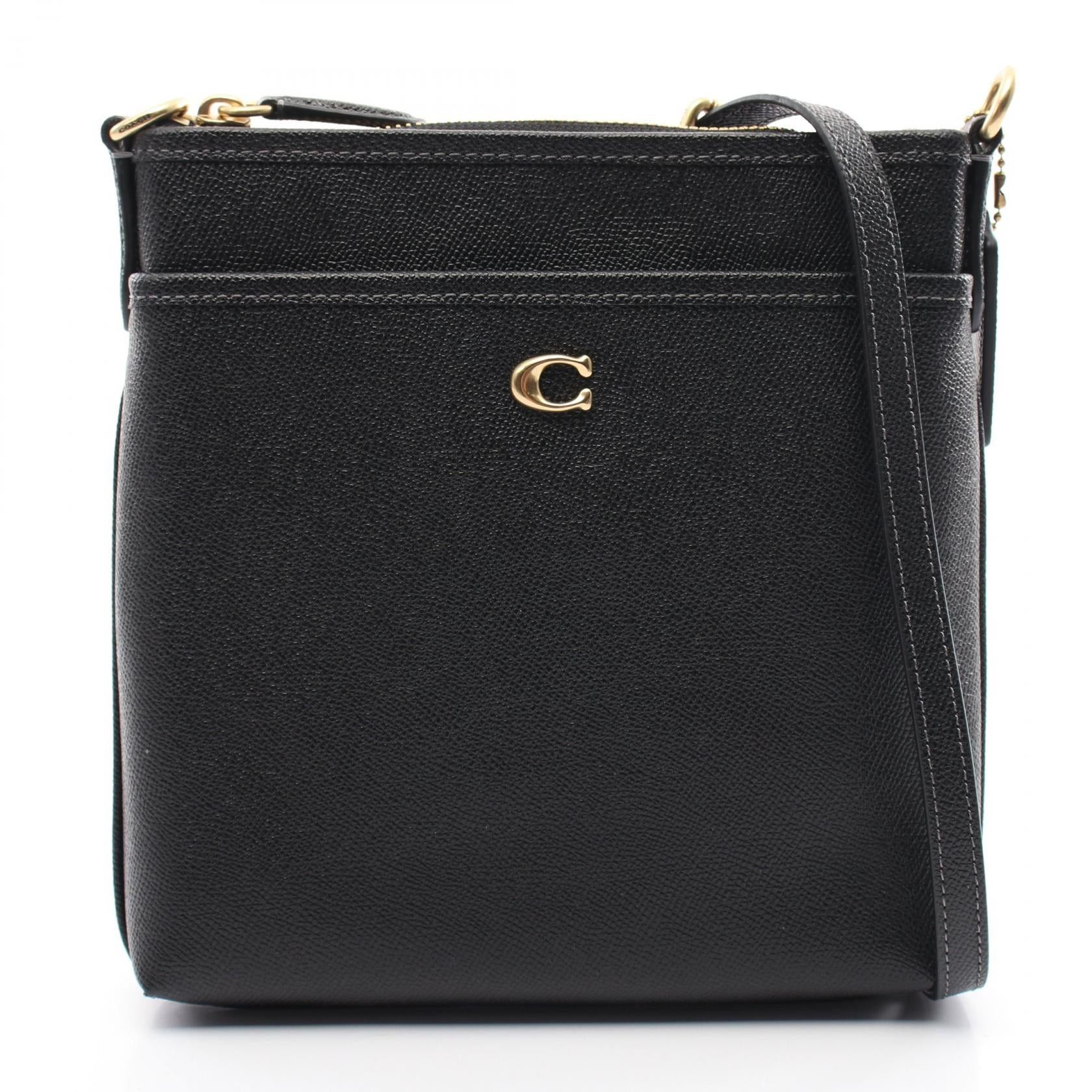 Coach Coach Kit Messenger Crossbody Shoulder Bag Leather Black Size ONE SIZE - 1 Thumbnail