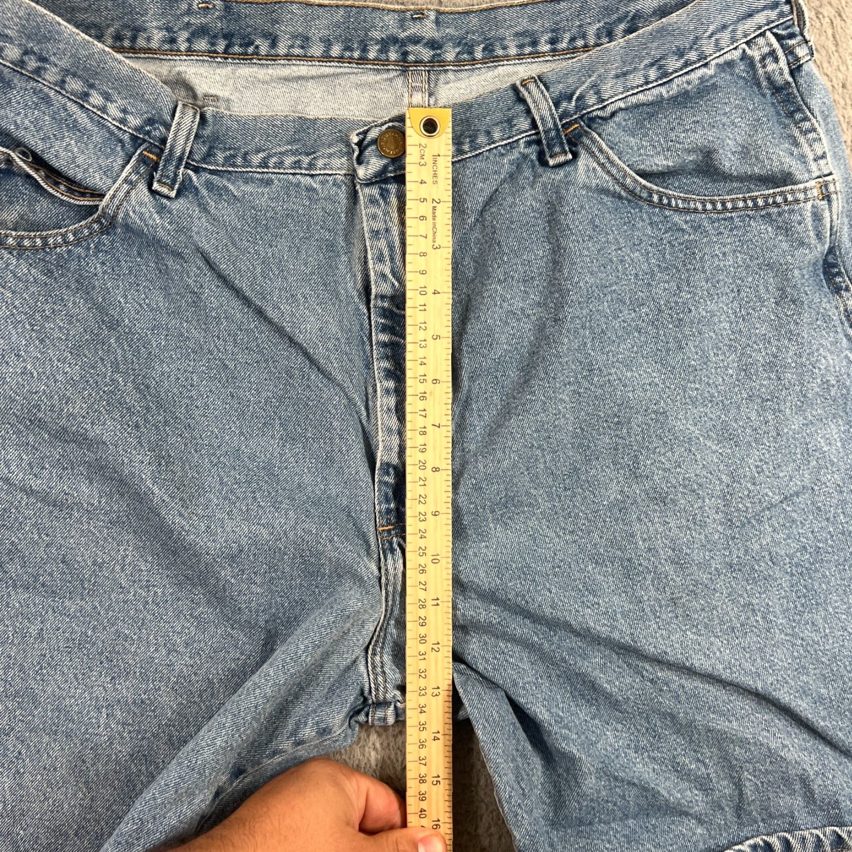 Wrangler Vintage Wrangler Men's Bermuda Shorts 40 Blue Denim Casual Summer Fall Spring Mens Size US 40 / EU 56 - 5 Thumbnail