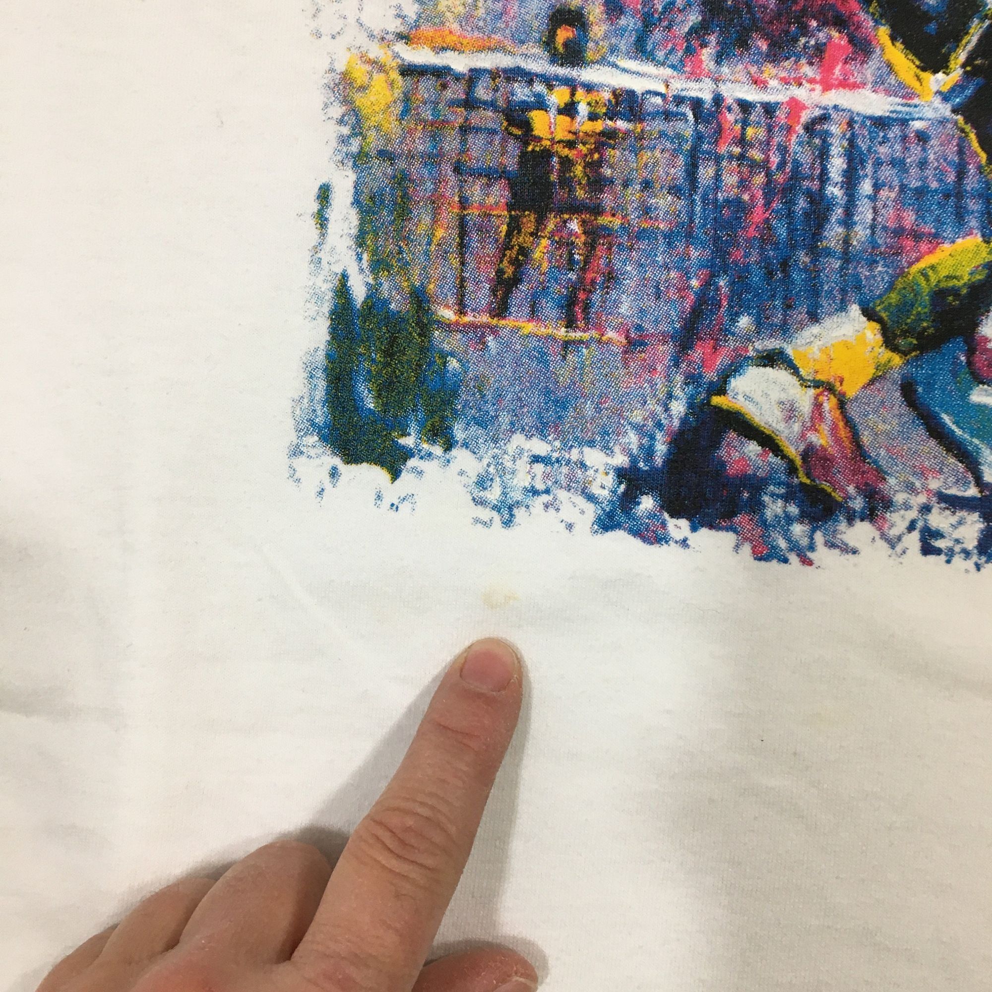 Fruit Of The Loom Vtg NEON TENNIS BLISS 1996 Strawberry Spring Open Tee Size US L / EU 52-54 / 3 - 6 Thumbnail