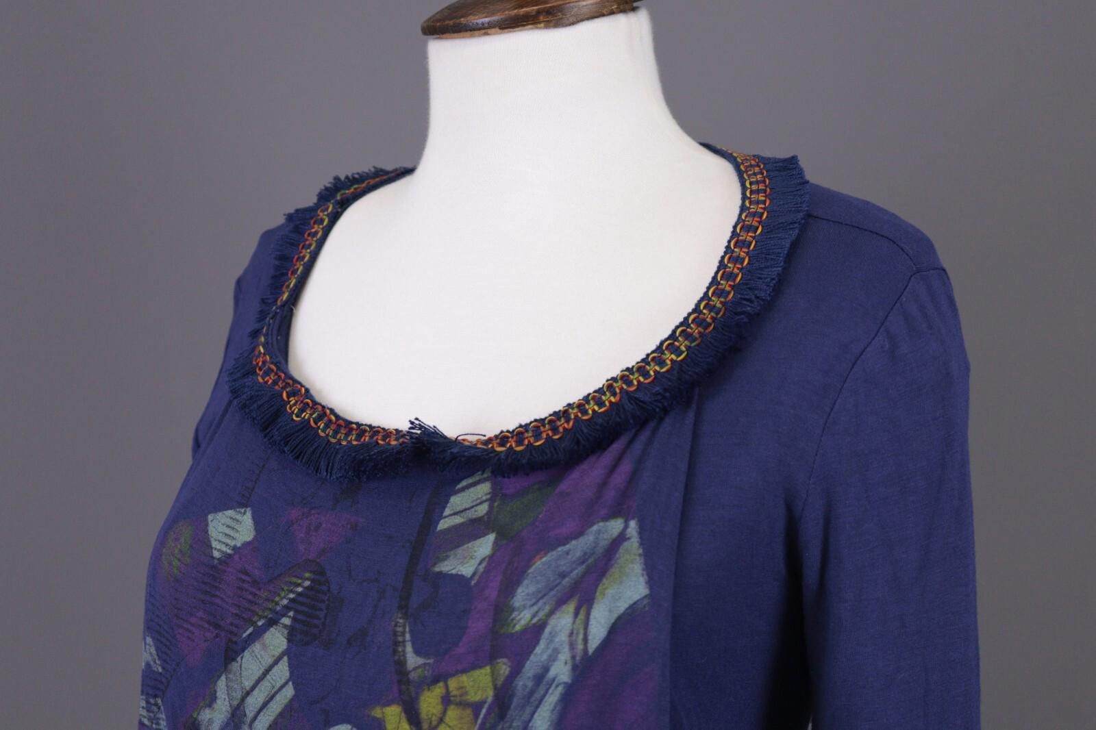 Designer Save The Queen Blue Abstract Summer Dress Size S Size S / US 4 / IT 40 - 9 Thumbnail