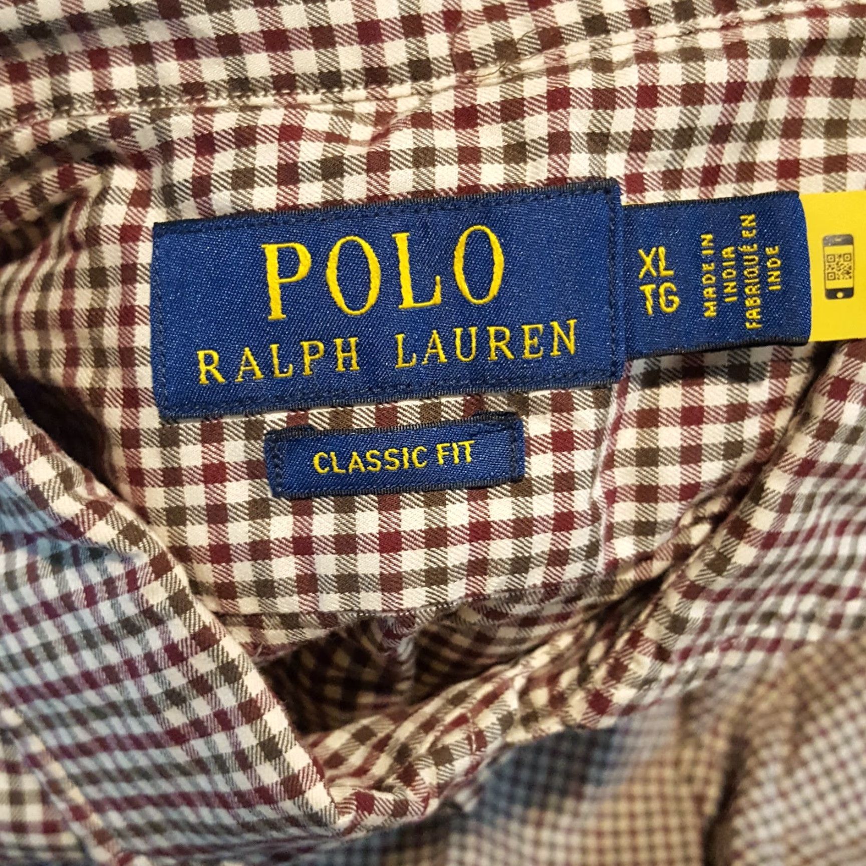Polo Ralph Lauren Vintage Polo Ralph Lauren Men's XL Button-Down Collared Shirt Plaid Gingham Long Sleeve Cotton Retro 90s Workwear Size US XL / EU 56 / 4 - 7 Thumbnail