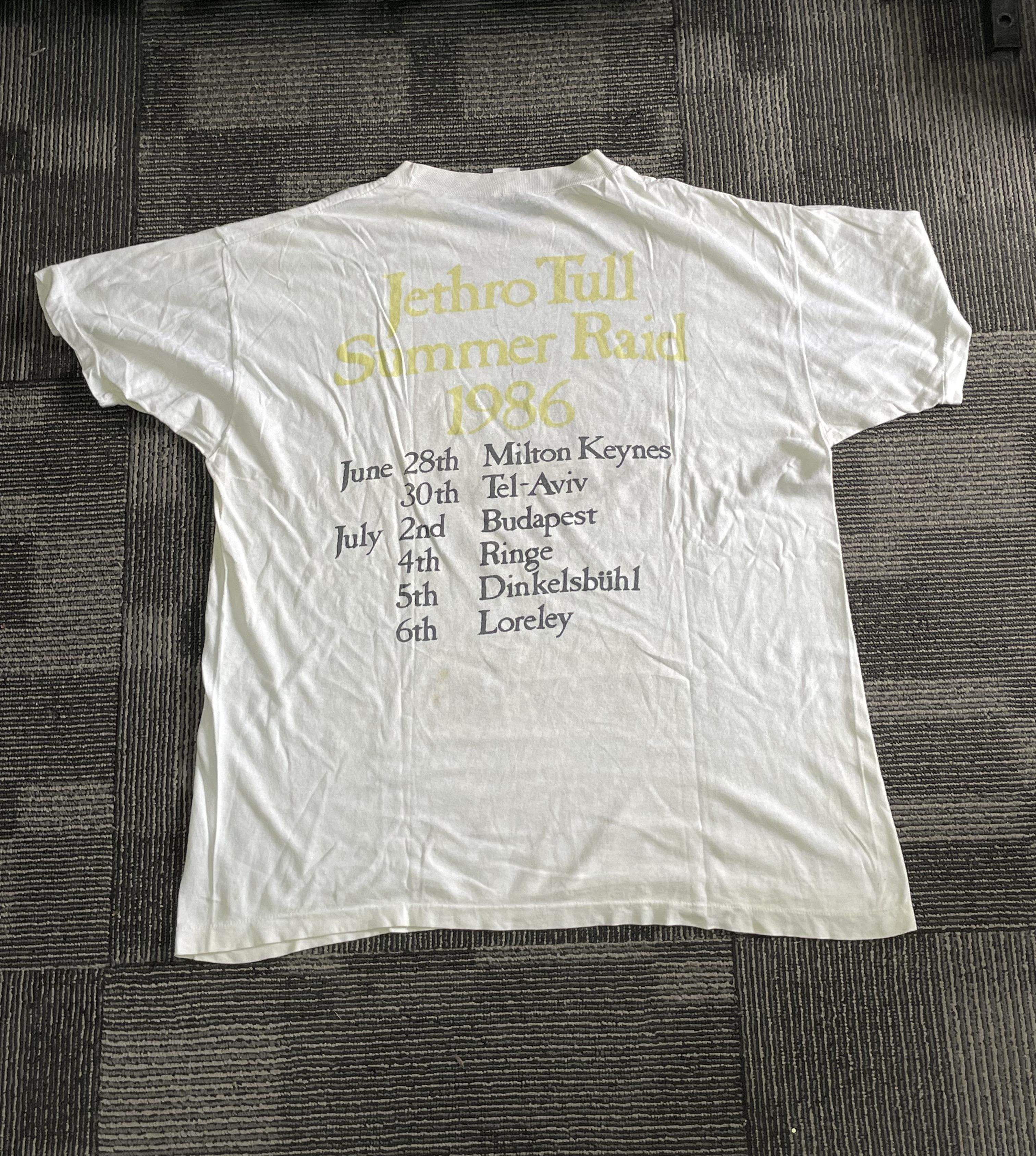 Band Tees VTG 80's Jethro Tull Summer Raid 1986 Tshirt Size US L / EU 52-54 / 3 - 2 Thumbnail