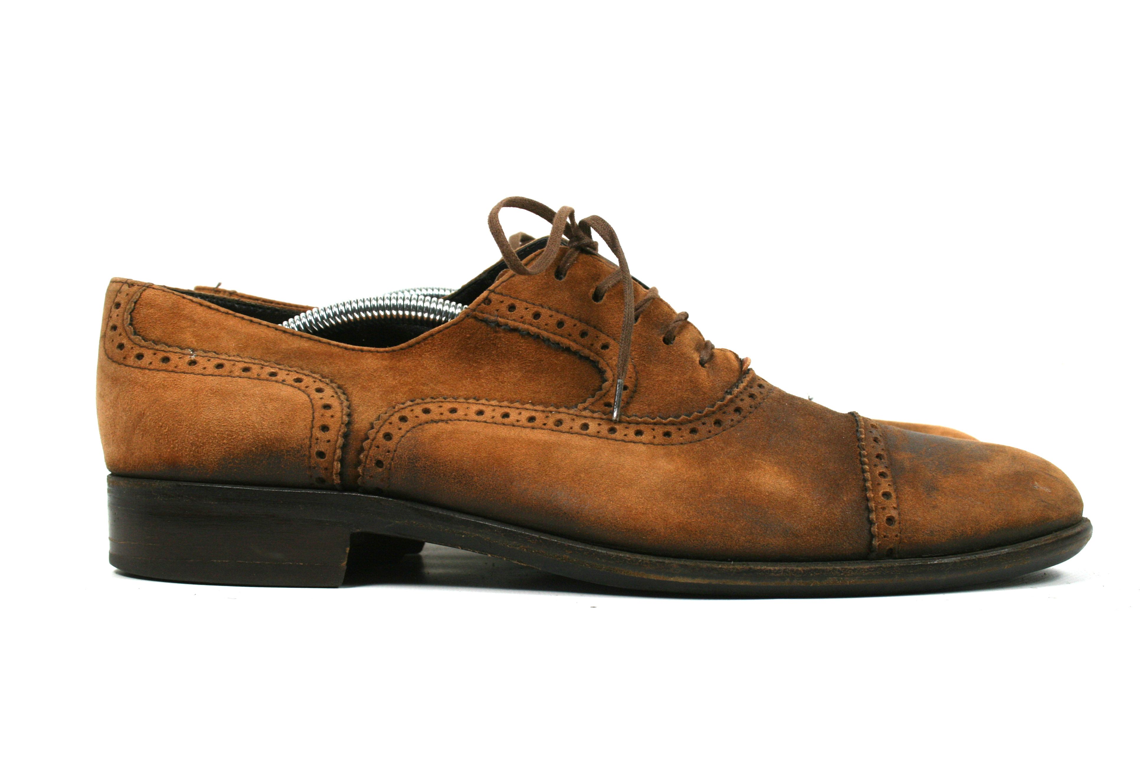 Doucal's Suede Oxford Shoes Size US 11 / EU 44 - 2 Thumbnail