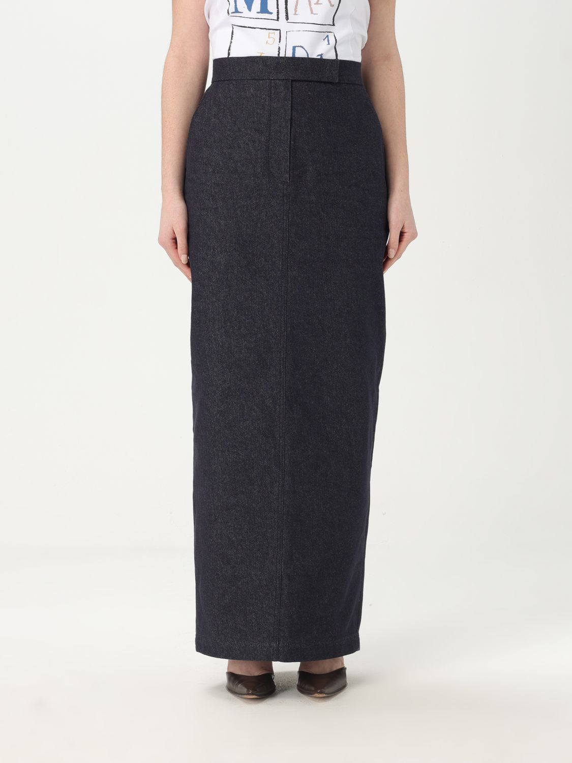 Max Mara Max Mara Skirt Woman Blue Size 30" / US 8 / IT 44 - 1 Thumbnail