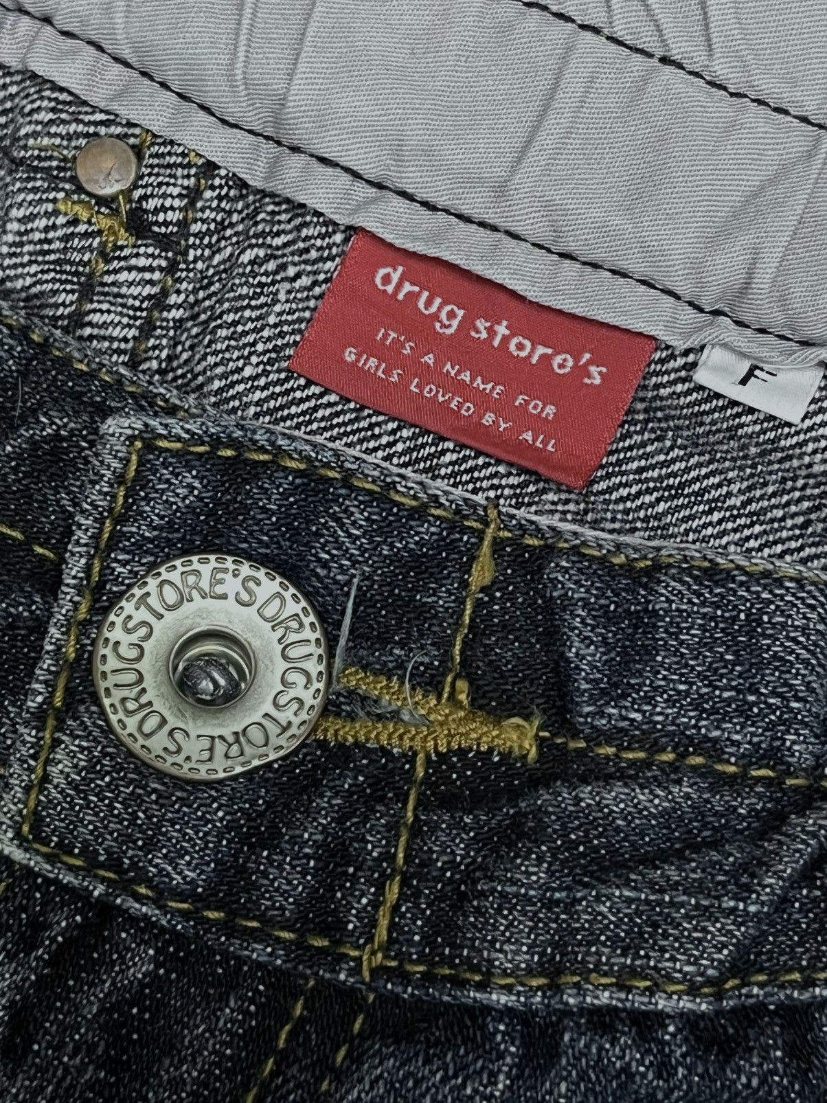 Japanese Brand Vintage Drug Store's Native Dope Embroidered Bush Pant Denim Size US 31 - 7 Thumbnail