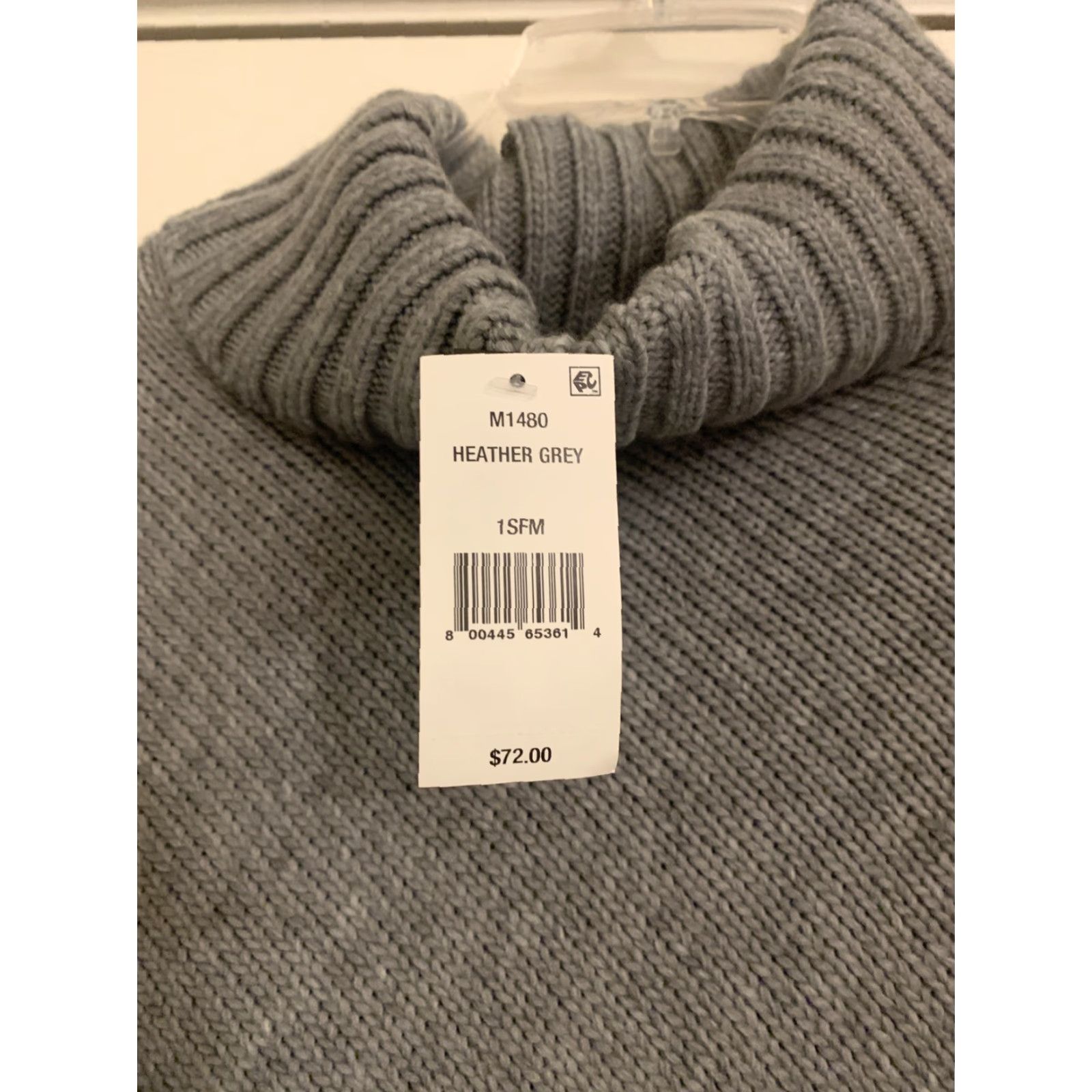 Steve Madden Steve Madden NWT Poncho Sweater Shrug Cowl Neck OS Grey Knot Fringe Chunky Knit Size ONE SIZE - 2 Thumbnail