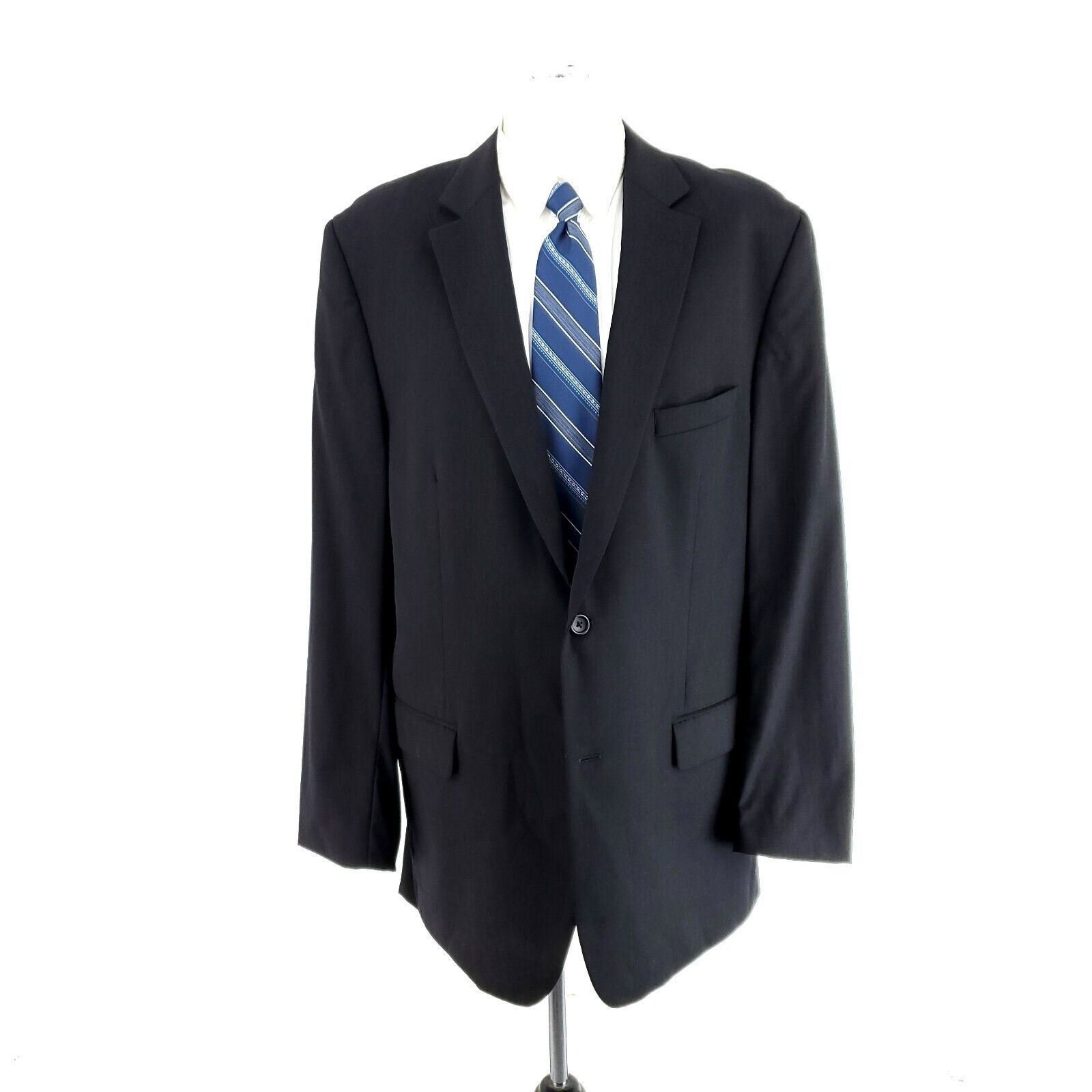 Lauren Ralph Lauren Pronto Uomo Wool 2 Button Blazer 46L Or Slim Fit 48L Gray Size 46L - 3 Thumbnail