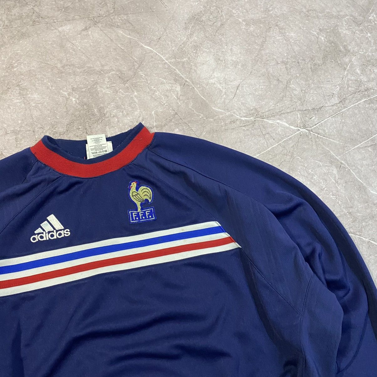 Adidas VINTAGE ADIDAS FRANCE SWEATSHIRT SOCCER 00S Size US M / EU 48-50 / 2 - 3 Thumbnail