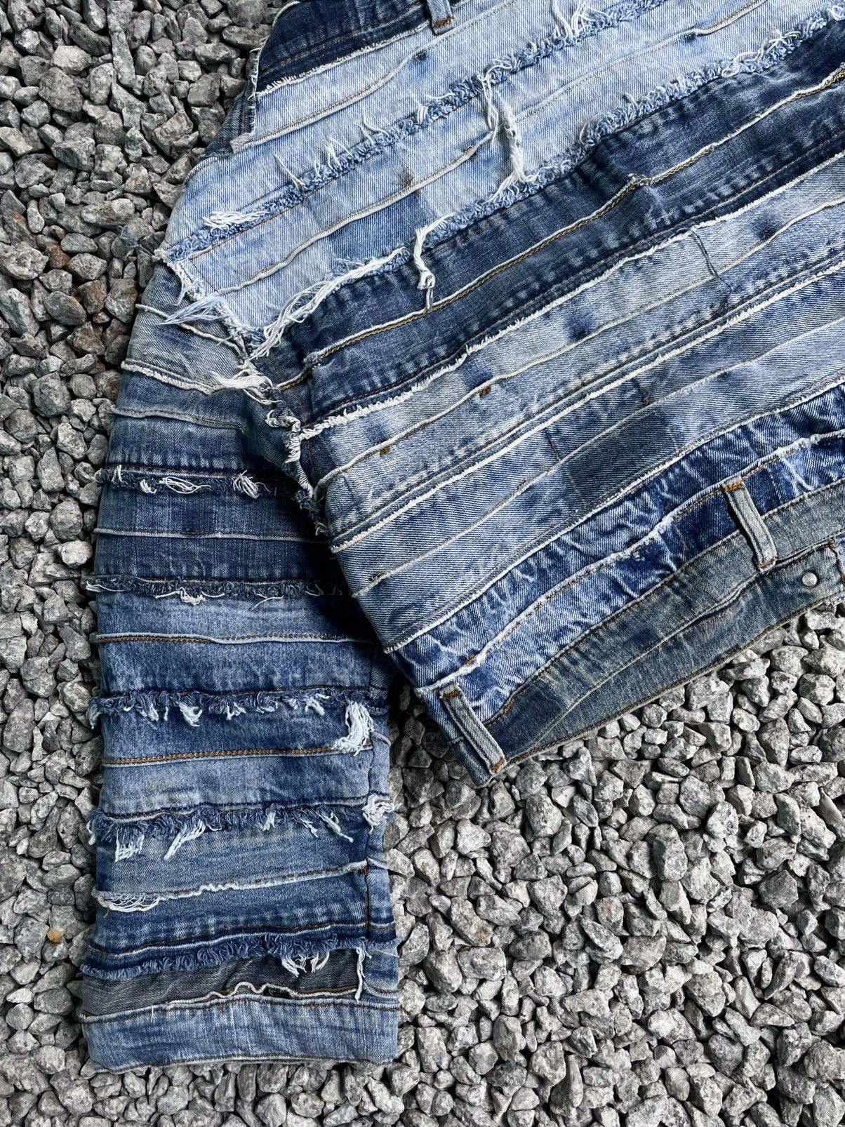 Japanese Brand Reworked denim jacket boxy crop Size M / US 6-8 / IT 42-44 - 8 Thumbnail