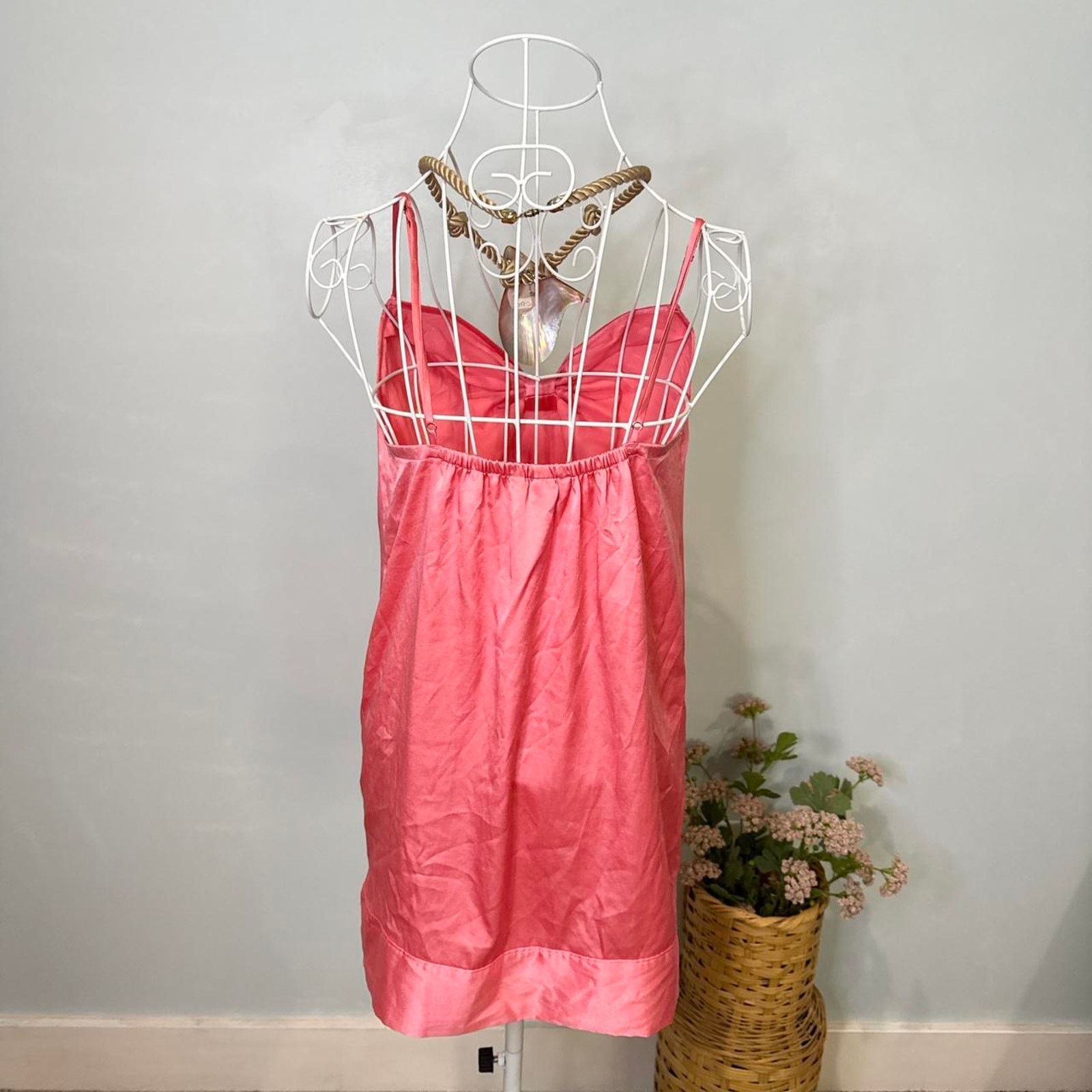 Victoria's Secret Vintage y2k hot pink slip dress Size S / US 4 / IT 40 - 7 Thumbnail