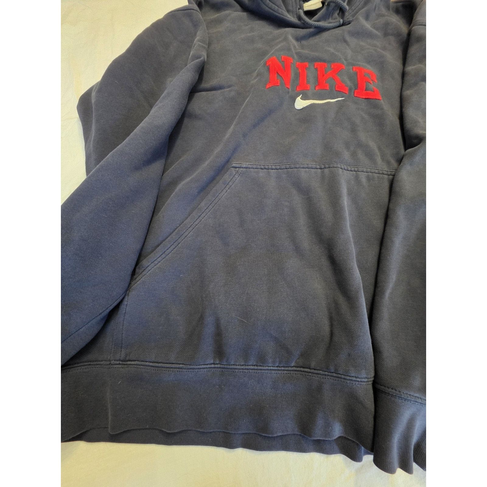 Nike Nike Men's Vintage Size XL Black Hooded Sweatshirt Size US XL / EU 56 / 4 - 3 Thumbnail