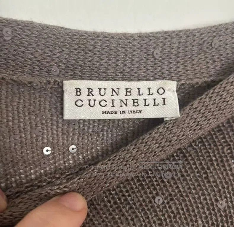Brunello Cucinelli Brunello Cucinelli Short Sleeve Sweater. Size US L / EU 52-54 / 3 - 2 Thumbnail