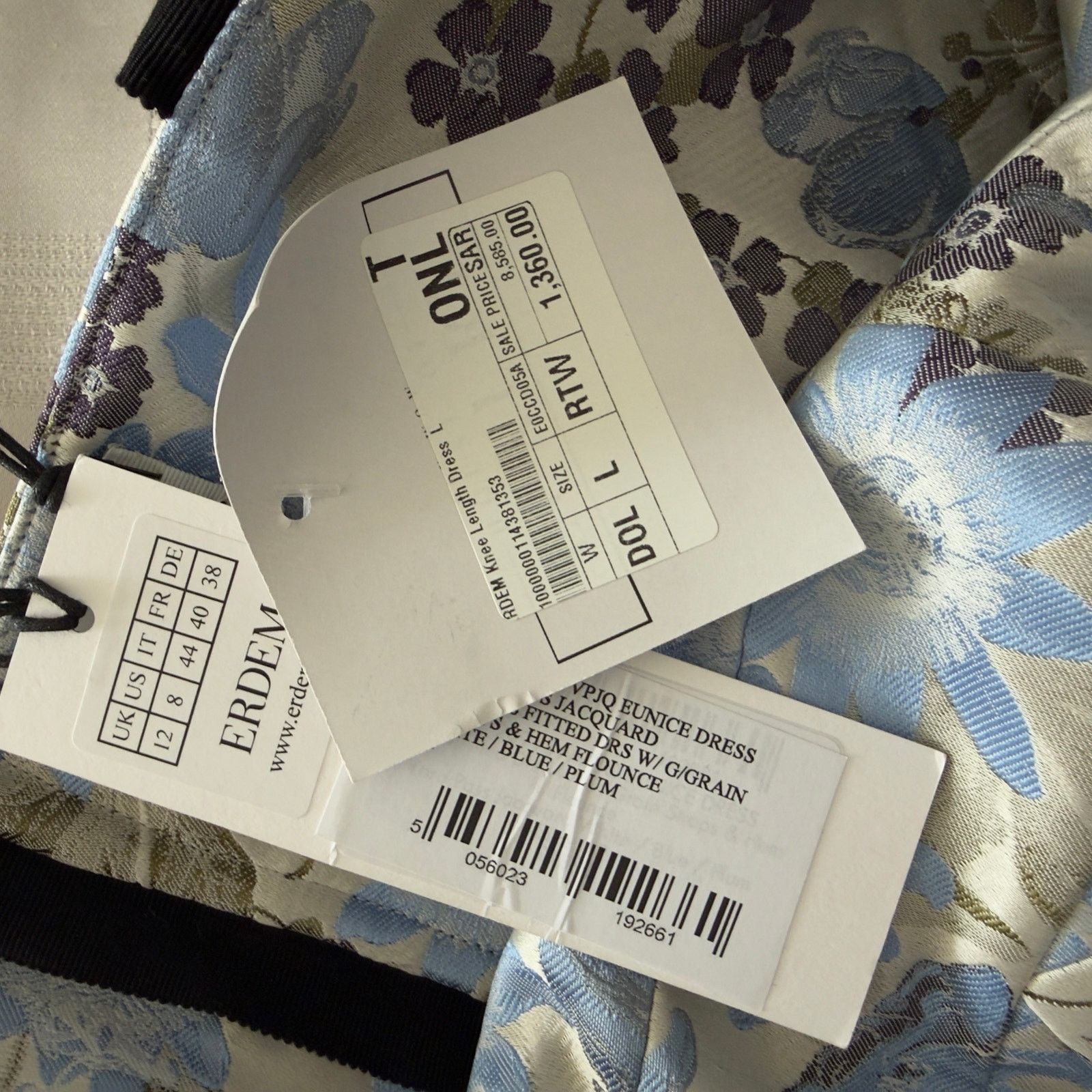 Erdem NWT ERDEM Eunice Jacquard Knee Length Dress - Sz 8 US Size M / US 6-8 / IT 42-44 - 8 Thumbnail