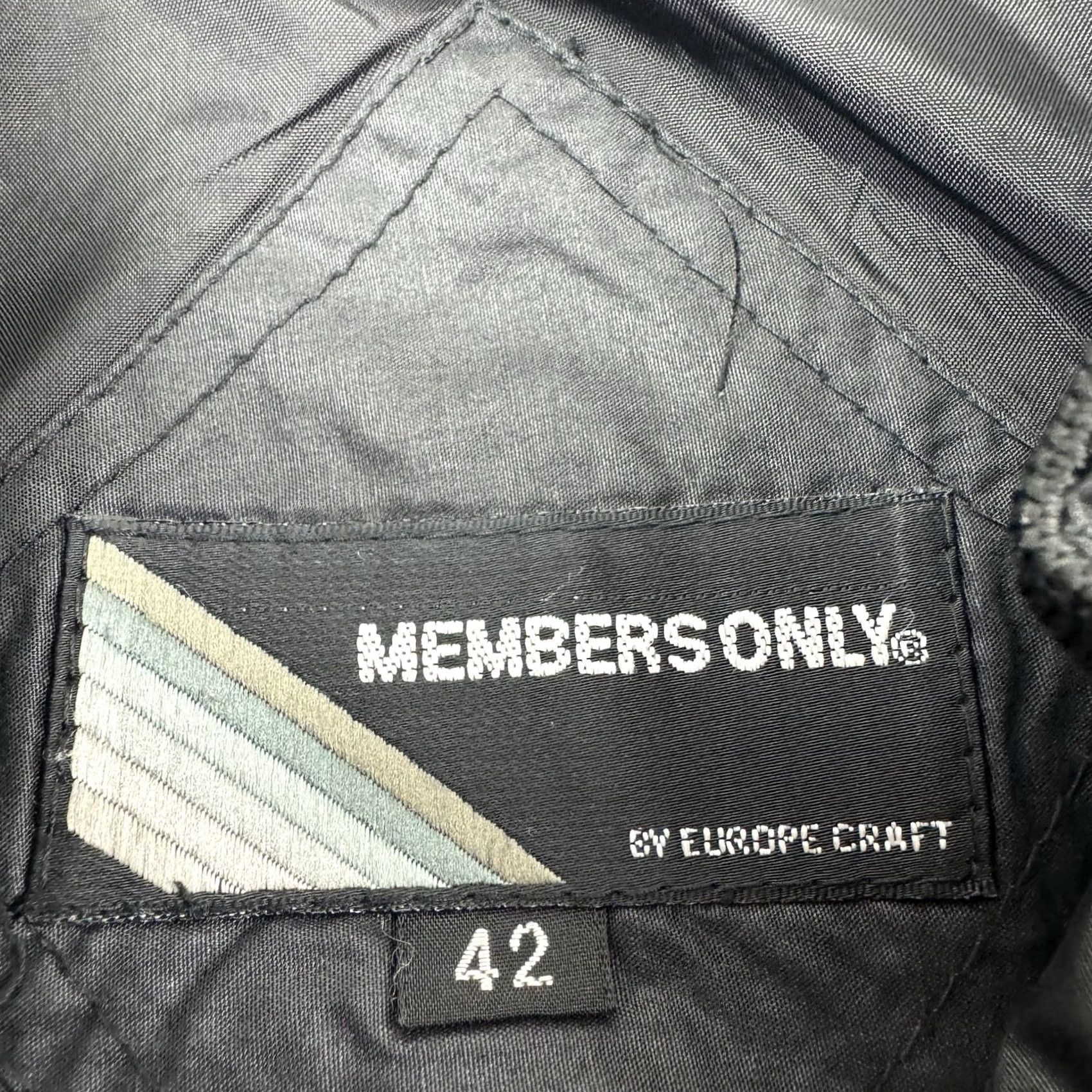 Members Only VINTAGE Members Only Windbreaker Jacket Adult M Black 80s 90s Classic Full Zip Mens Size US M / EU 48-50 / 2 - 3 Thumbnail