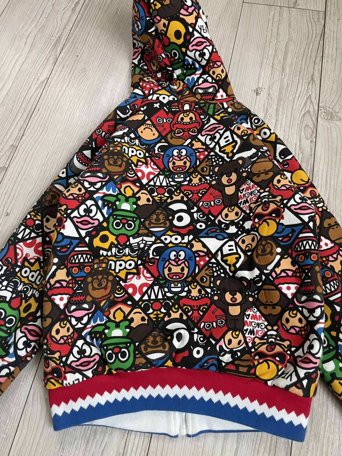 Japanese Brand × Vintage Y2K Hoodie Full Zip Bape Baby Milo Style Size US S / EU 44-46 / 1 - 12 Thumbnail