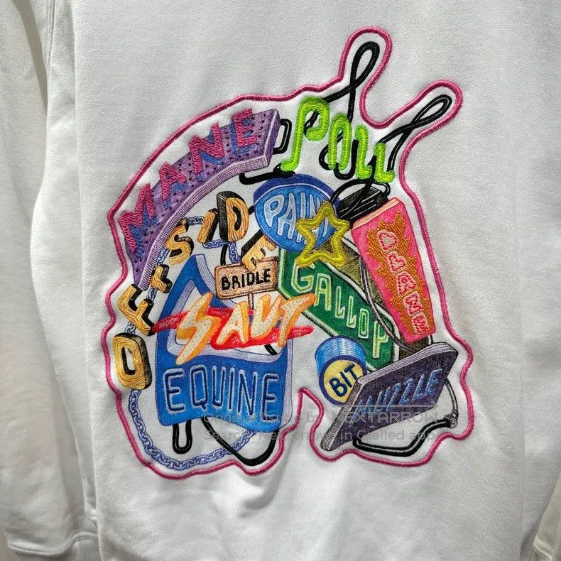 Hermes Hermes Letter Embroidery Color Block Crewneck Sweater Size XS / US 0-2 / IT 36-38 - 6 Thumbnail