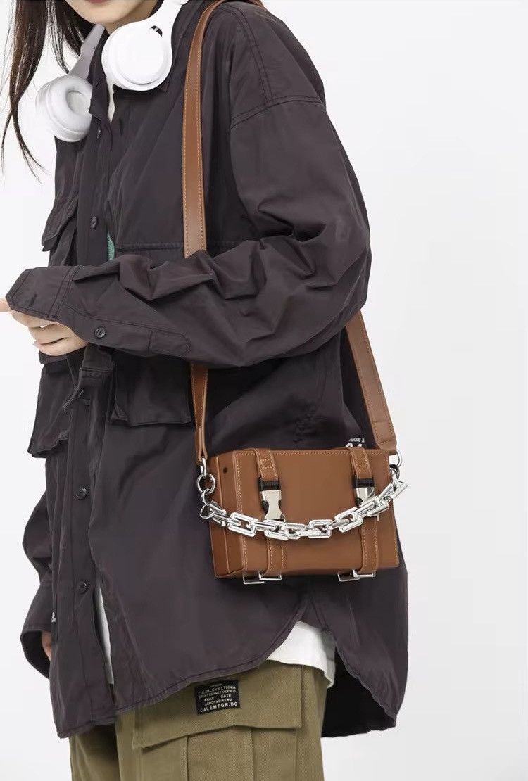 Japanese Brand Unisex Chains Suitcase Shape Shoulder Bag Size ONE SIZE - 1 Thumbnail