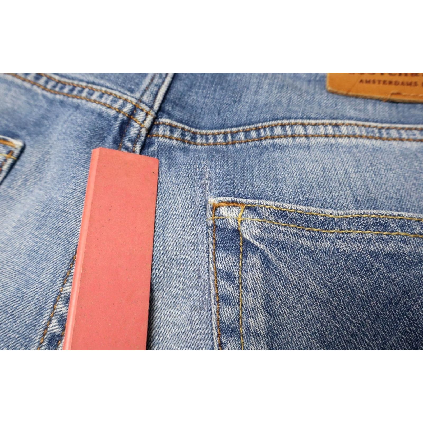 Scotch & Soda SCOTCH & SODA Vernon Jeans Men's W30/L32 Slim Fit Button Fly Fade Whisker Blue Denim Slim Jeans Mens Size US 30 / EU 46 - 8 Thumbnail