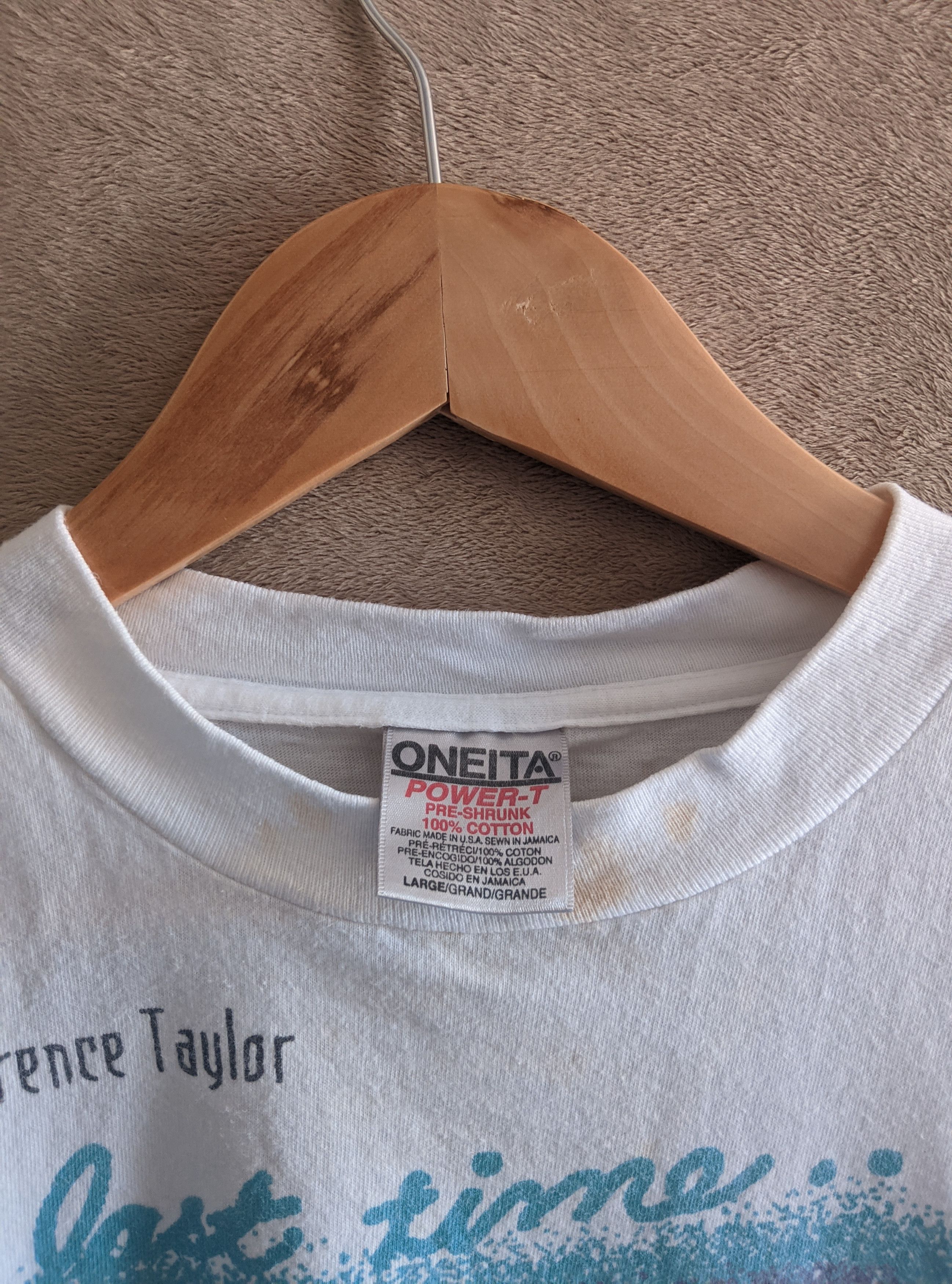 Vintage Vintage rare 1995 Lawrence Taylor wwf tee Size US L / EU 52-54 / 3 - 10 Thumbnail