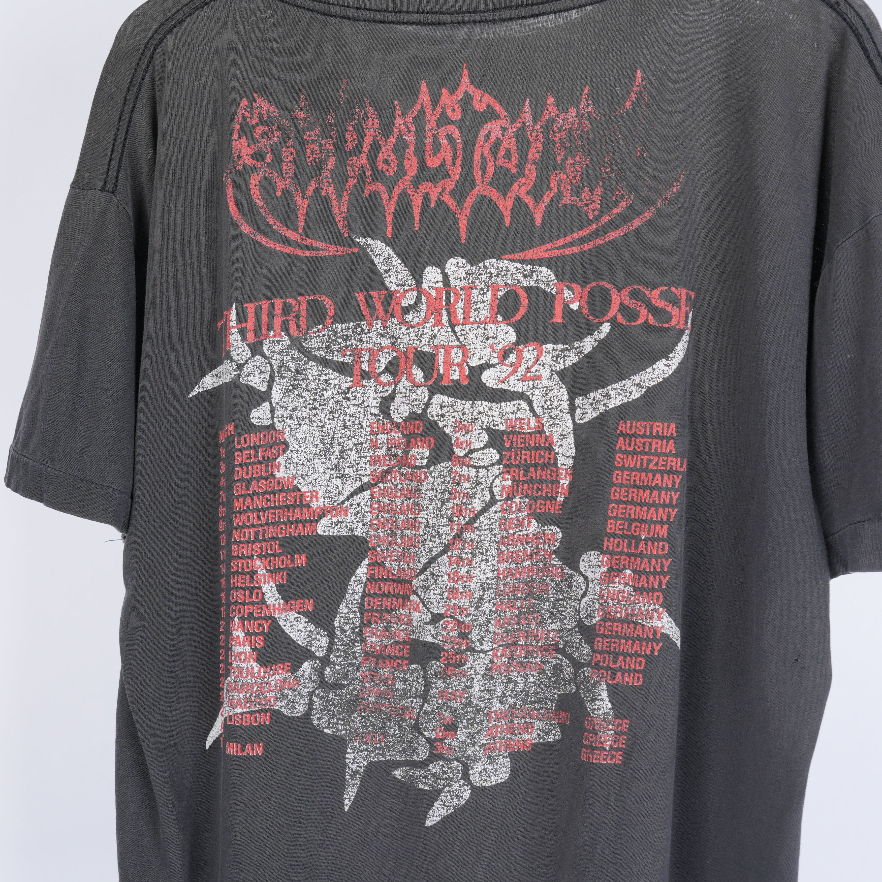 Vintage VINTAGE 1992 SEPULTURA THIRD WORLD POSSEE BAND TEE Size US L / EU 52-54 / 3 - 4 Thumbnail