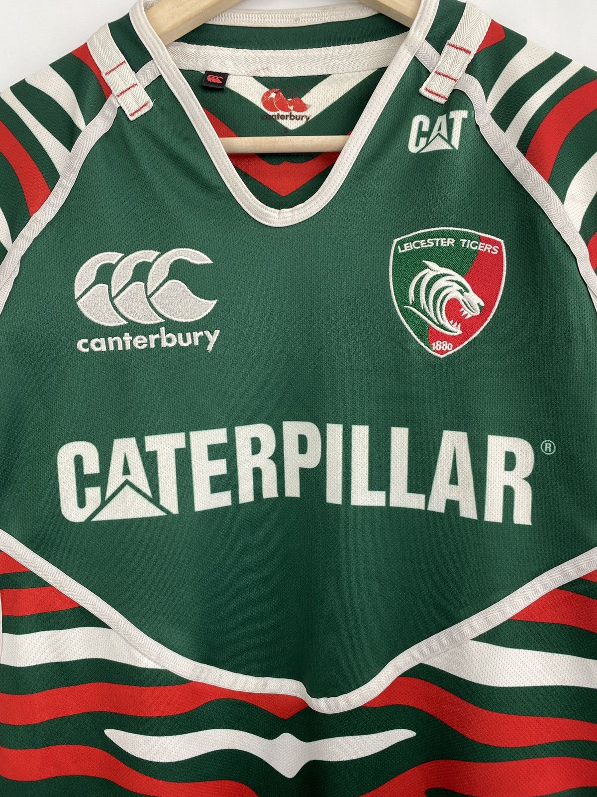 Canterbury of New Zealand Vintage Canterbury Leicester Tigers Rugby Jersey Football Size US S / EU 44-46 / 1 - 4 Thumbnail