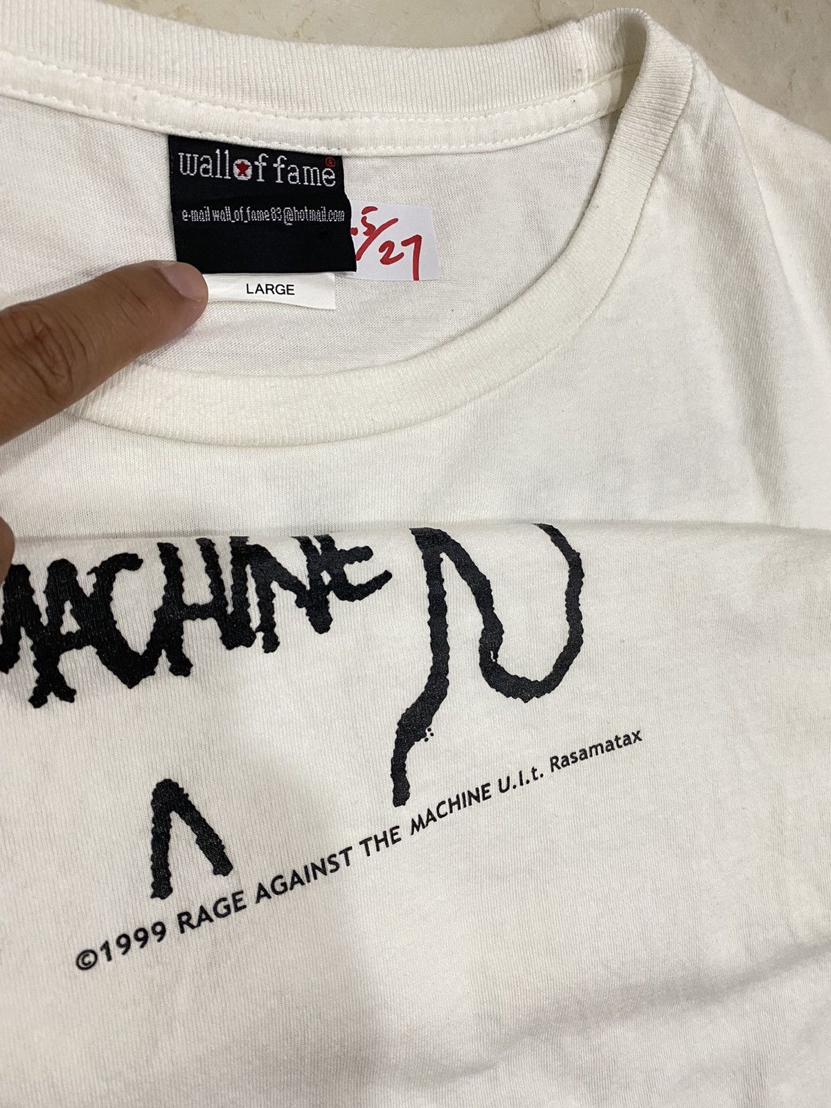 Band Tees VINTAGE RAGE AGAINST THE MACHINE band the battle of LA shirt Size US L / EU 52-54 / 3 - 4 Thumbnail