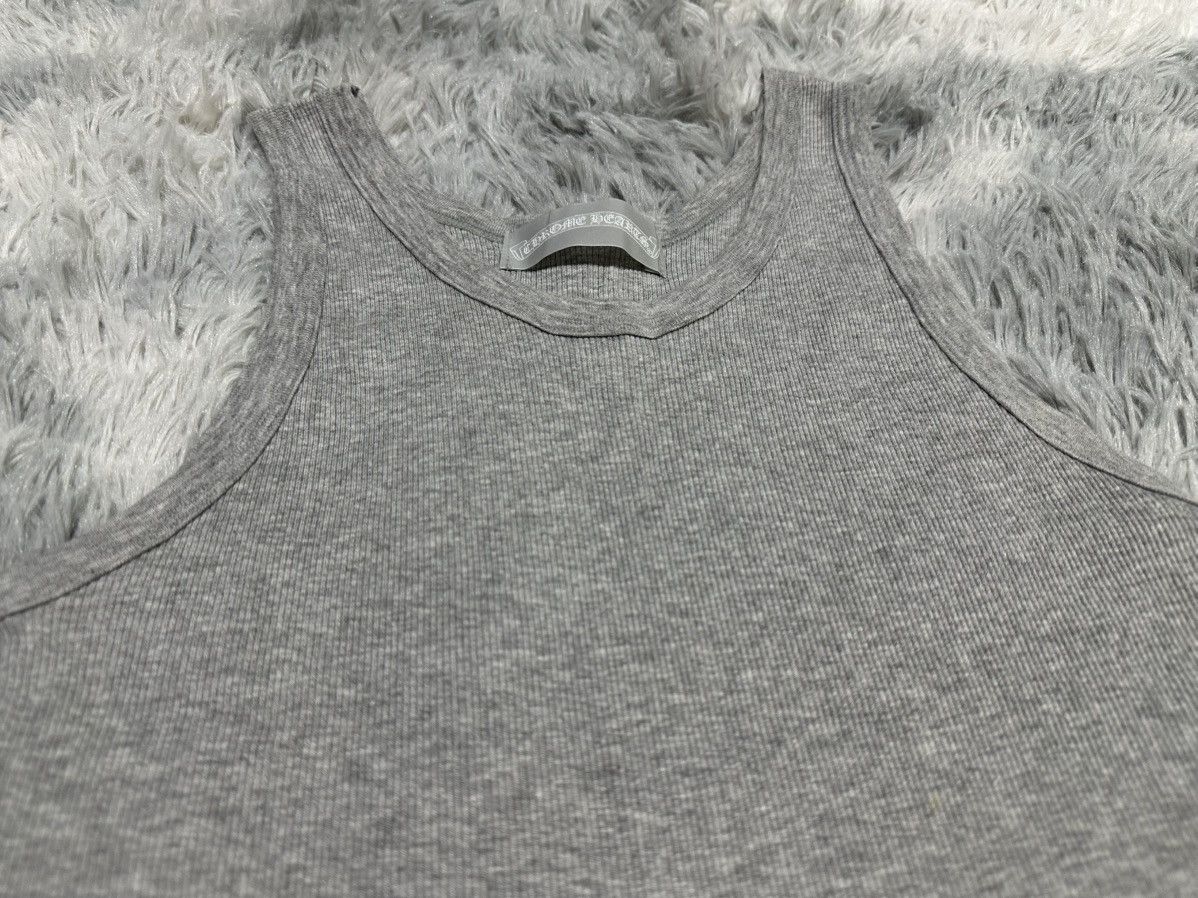 Chrome Hearts 🔥Chrome Heart Ribbed Tank Top Grey Gunze Japan Size US M / EU 48-50 / 2 - 3 Thumbnail