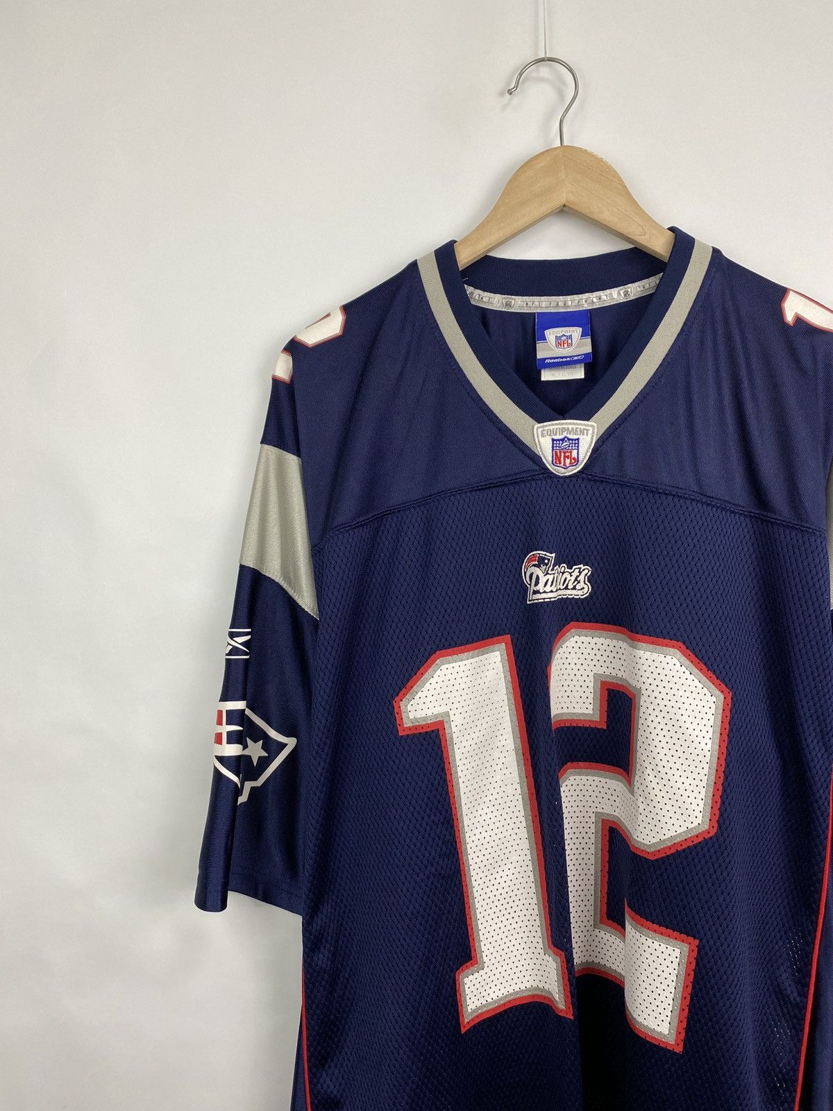 Reebok 🇺🇸 Vintage 90s NFL Patriots Reebok Brady Football Jersey Y2K Size US XL / EU 56 / 4 - 4 Thumbnail