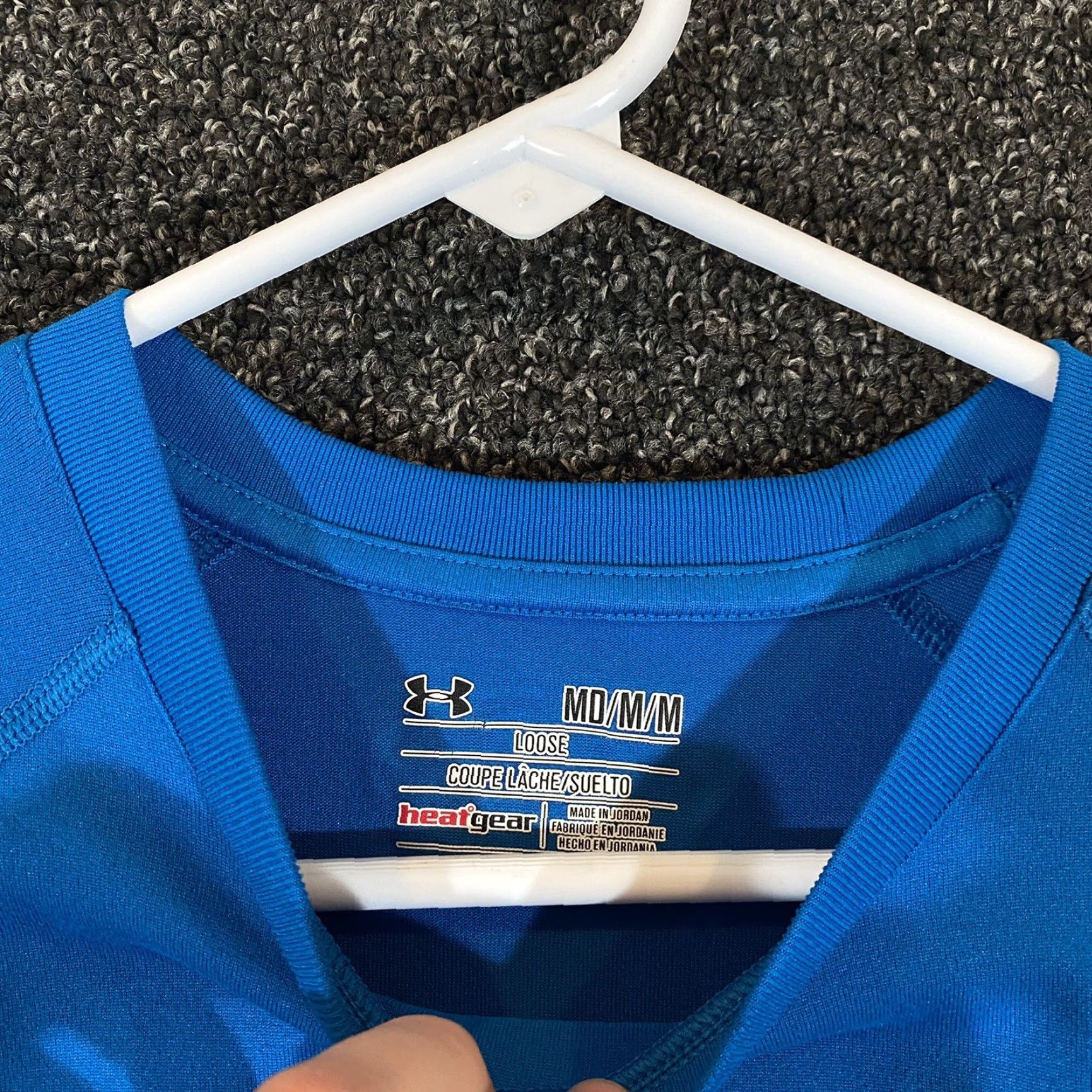 Under Armour Under Armour Shirt Mens M Blue HeatGear Crew T-Shirt Workout Gym Tee Logo Active Fitness Training Size US M / EU 48-50 / 2 - 4 Thumbnail