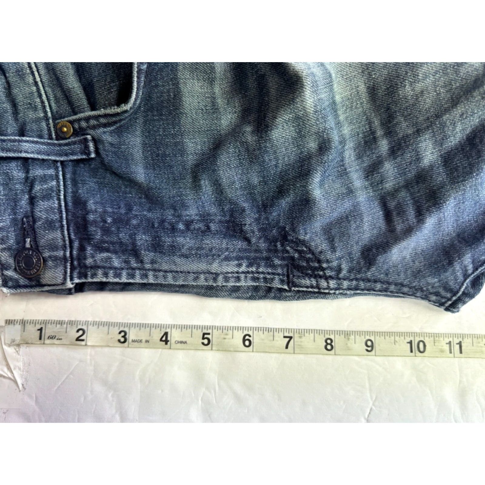 7 For All Mankind 7 For All Mankind Jeans Mens Dark Wash Blue Size 32 Regular Slim Straight 5-Pocket Denim Size US 32 / EU 48 - 4 Thumbnail