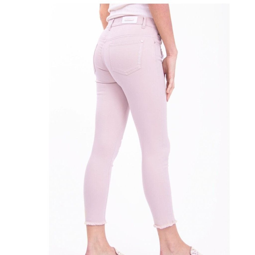 Other PAMELA HENSON Delicious Slim Fit Frayed Pale Rose Jean US 12 Size 34" / US 12 / IT 48 - 2 Thumbnail