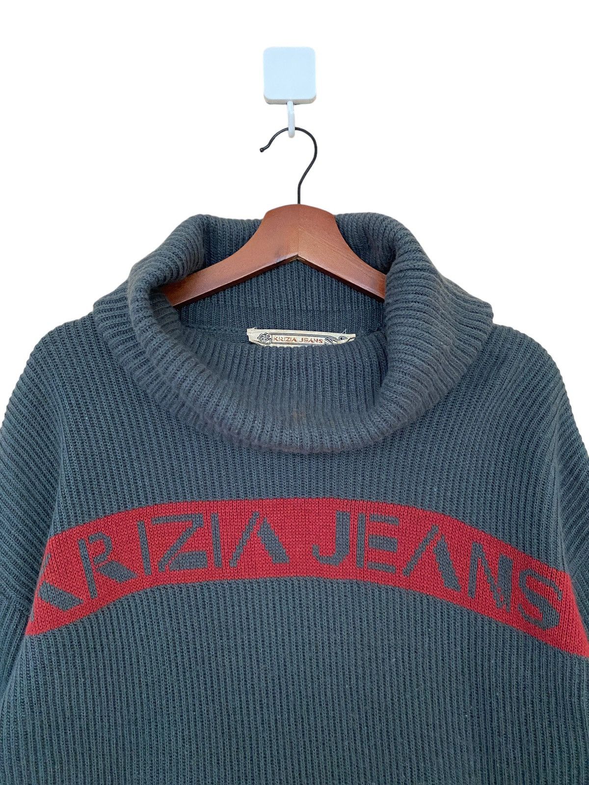 Japanese Brand Vintage Brand Krizia Jeans Turtleneck Knitwear 1990s Size US M / EU 48-50 / 2 - 6 Thumbnail