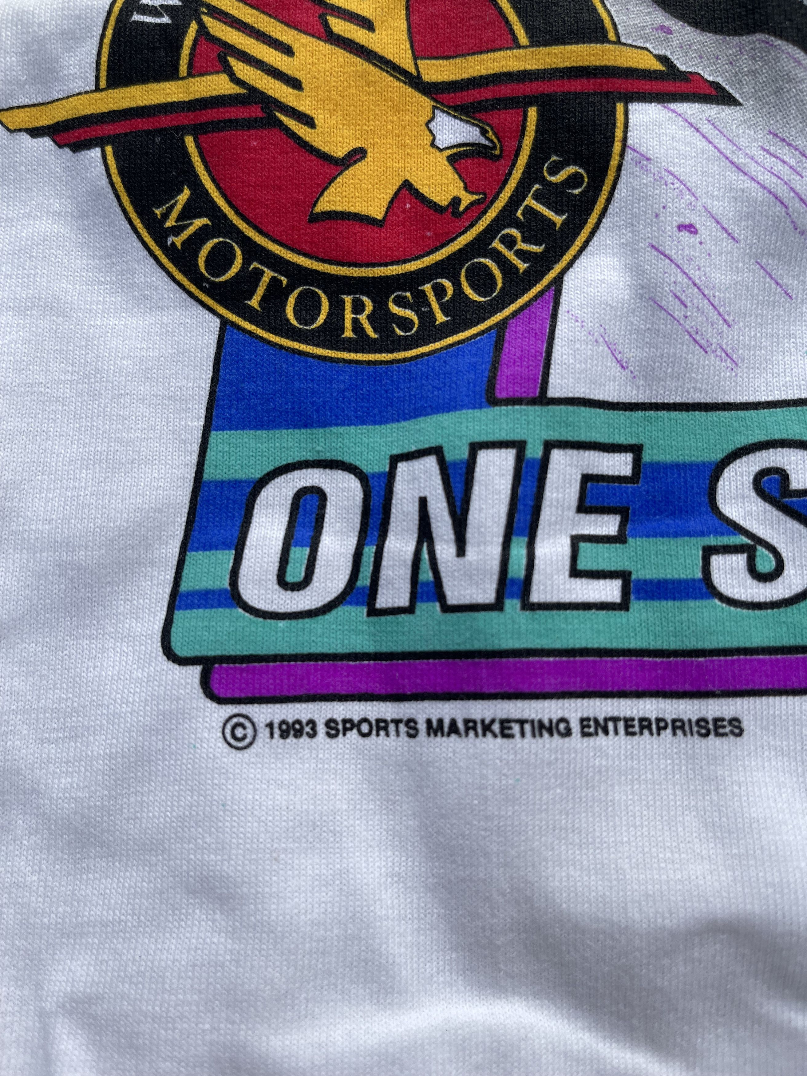 NASCAR × Vintage 1993 Nascar Dale Jarrett 90's Vintage Racing T-Shirt Size US L / EU 52-54 / 3 - 6 Thumbnail