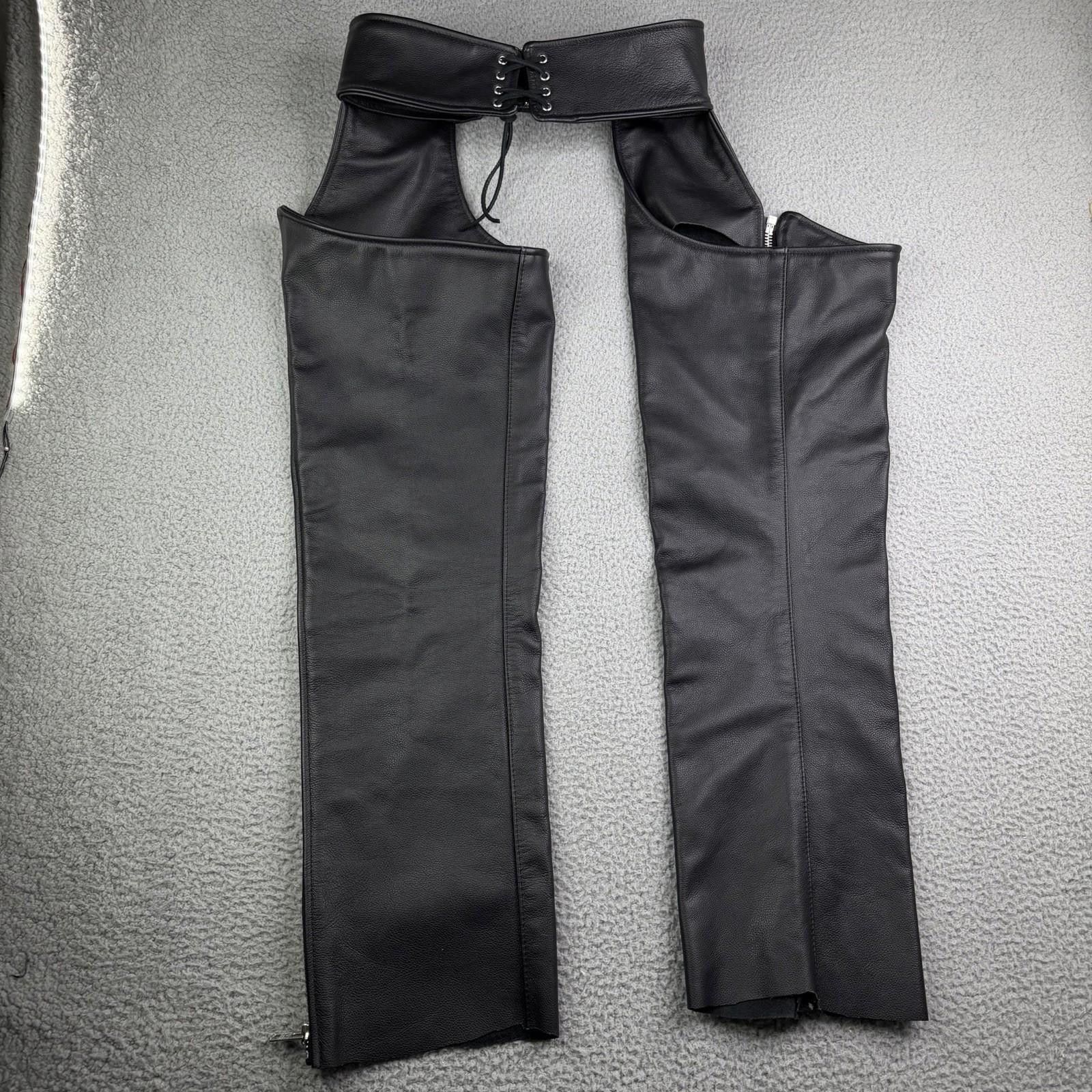 Vanson Leathers Vanson Leather Chaps 30 x 30 Western Motorcycle USA Size 23" - 8 Thumbnail