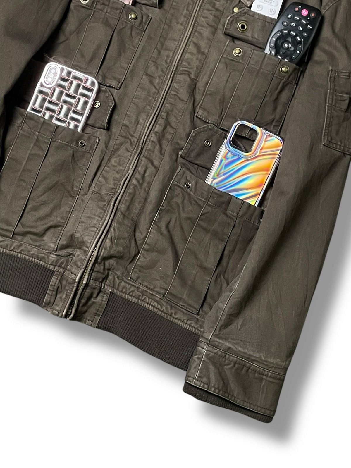 Japanese Brand × Vintage Japanese Brand Multi-pocket Zipper Jacket (78) Size US L / EU 52-54 / 3 - 4 Thumbnail